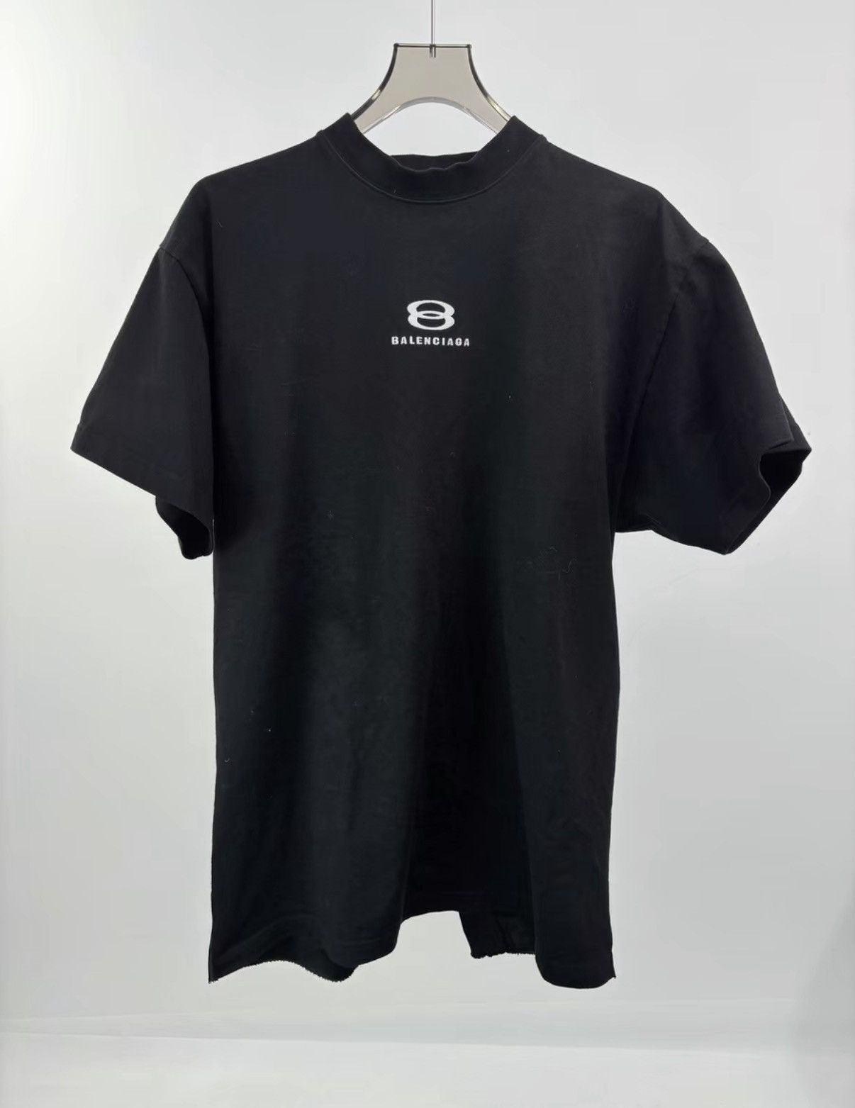 Balenciaga BALENCIAGA Double Ring Patchwork Short Sleeve Tee K1 Size US S / EU 44-46 / 1 - 1 Thumbnail
