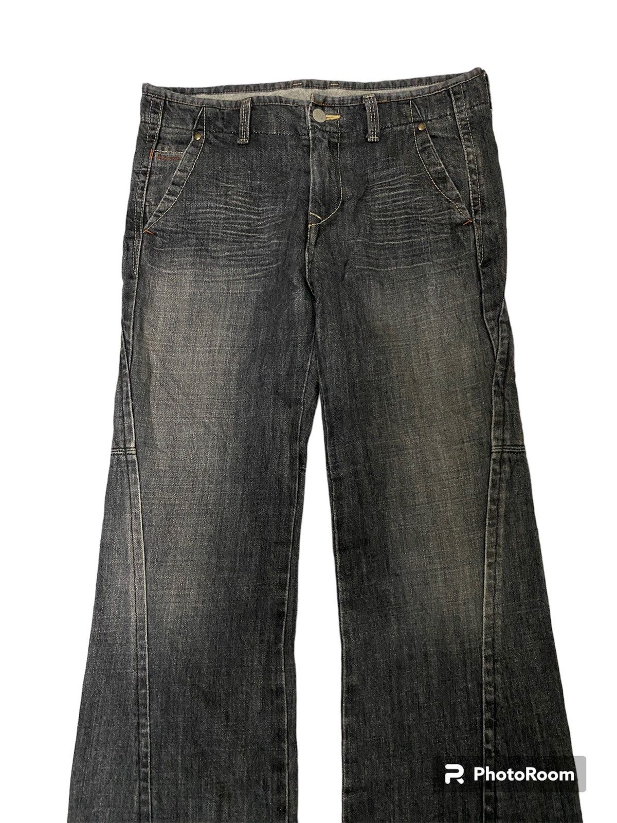 If Six Was Nine Sweet Camel Japan Flared Jeans Size 30" / US 8 / IT 44 - 3 Thumbnail