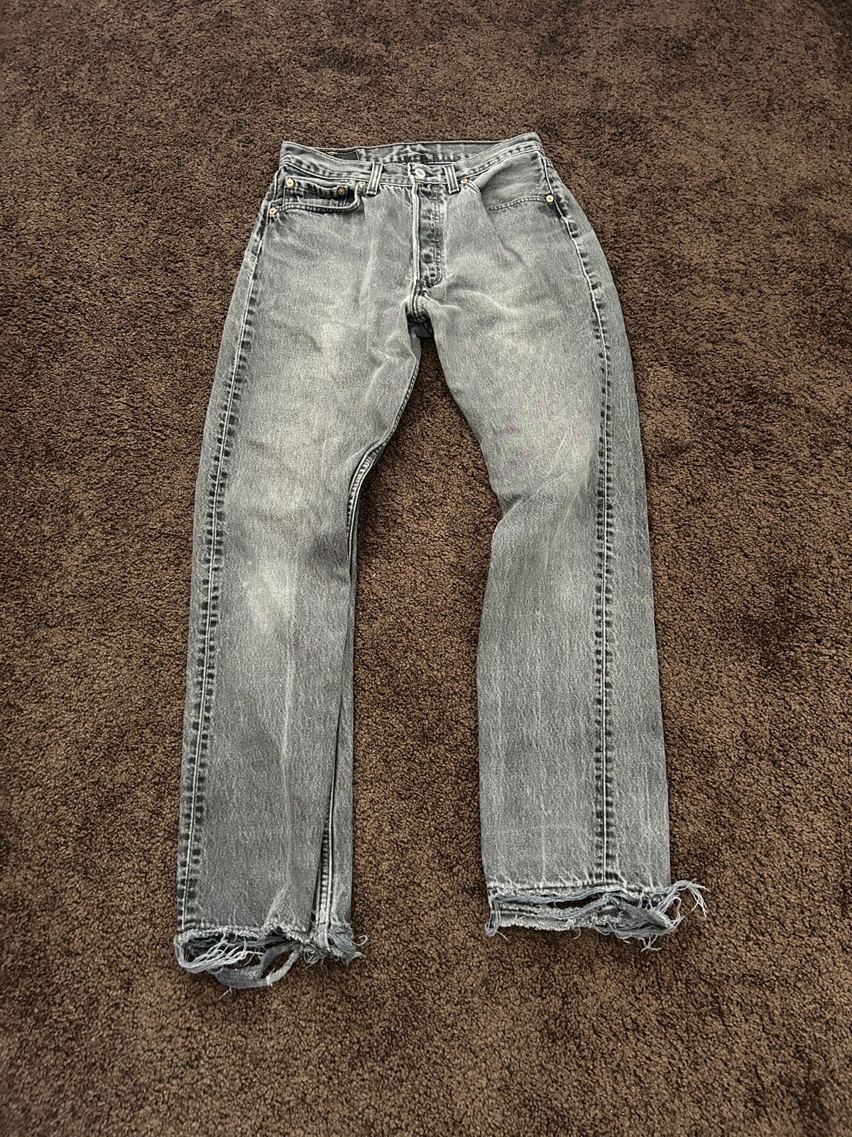 Levi's × Vintage Grey Levi 501’s Size US 31 - 1 Thumbnail
