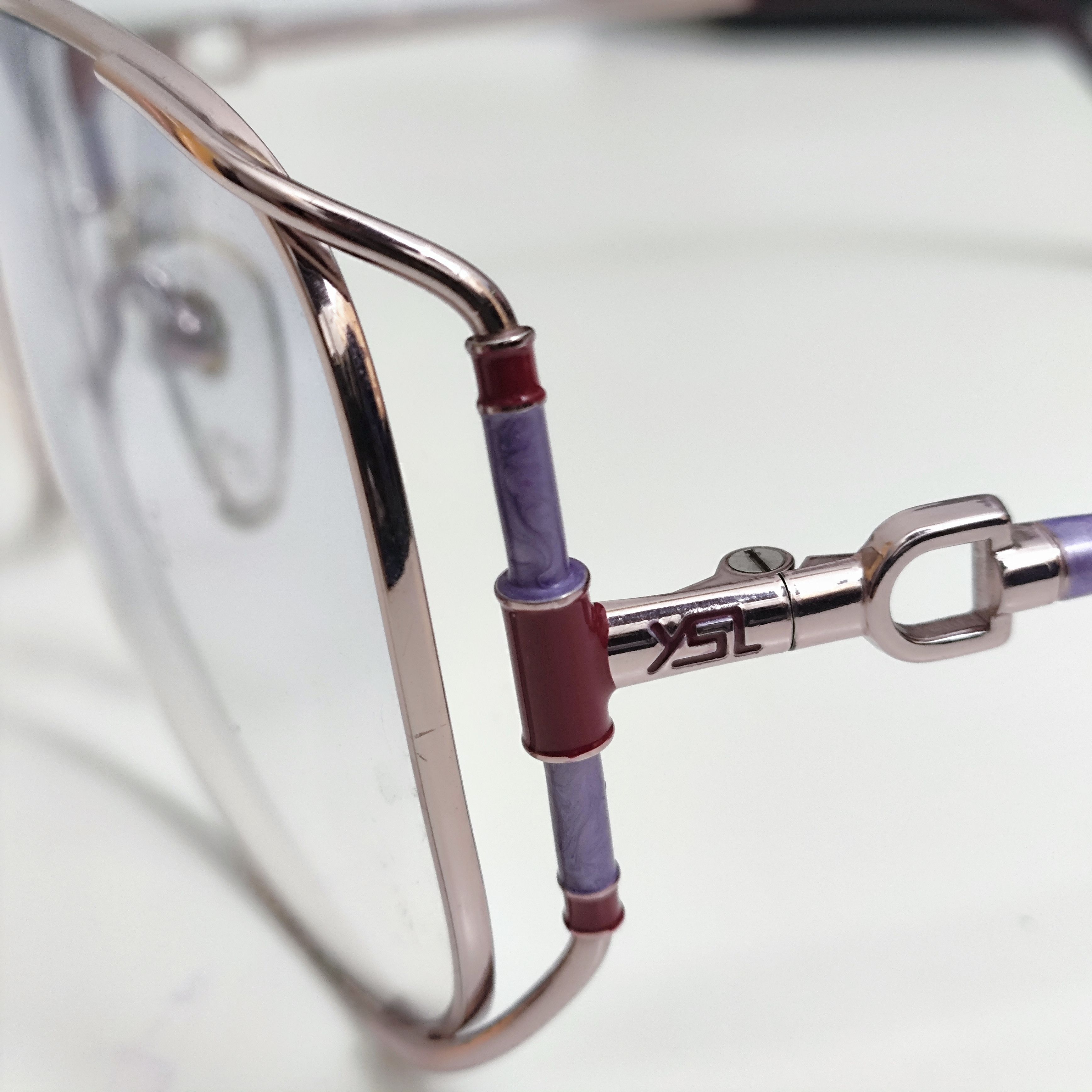 Saint Laurent Paris × Vintage × Yves Saint Laurent 31-8610 Vintage YSL Paris Glasses Eyewear Oversize Size ONE SIZE - 6 Thumbnail