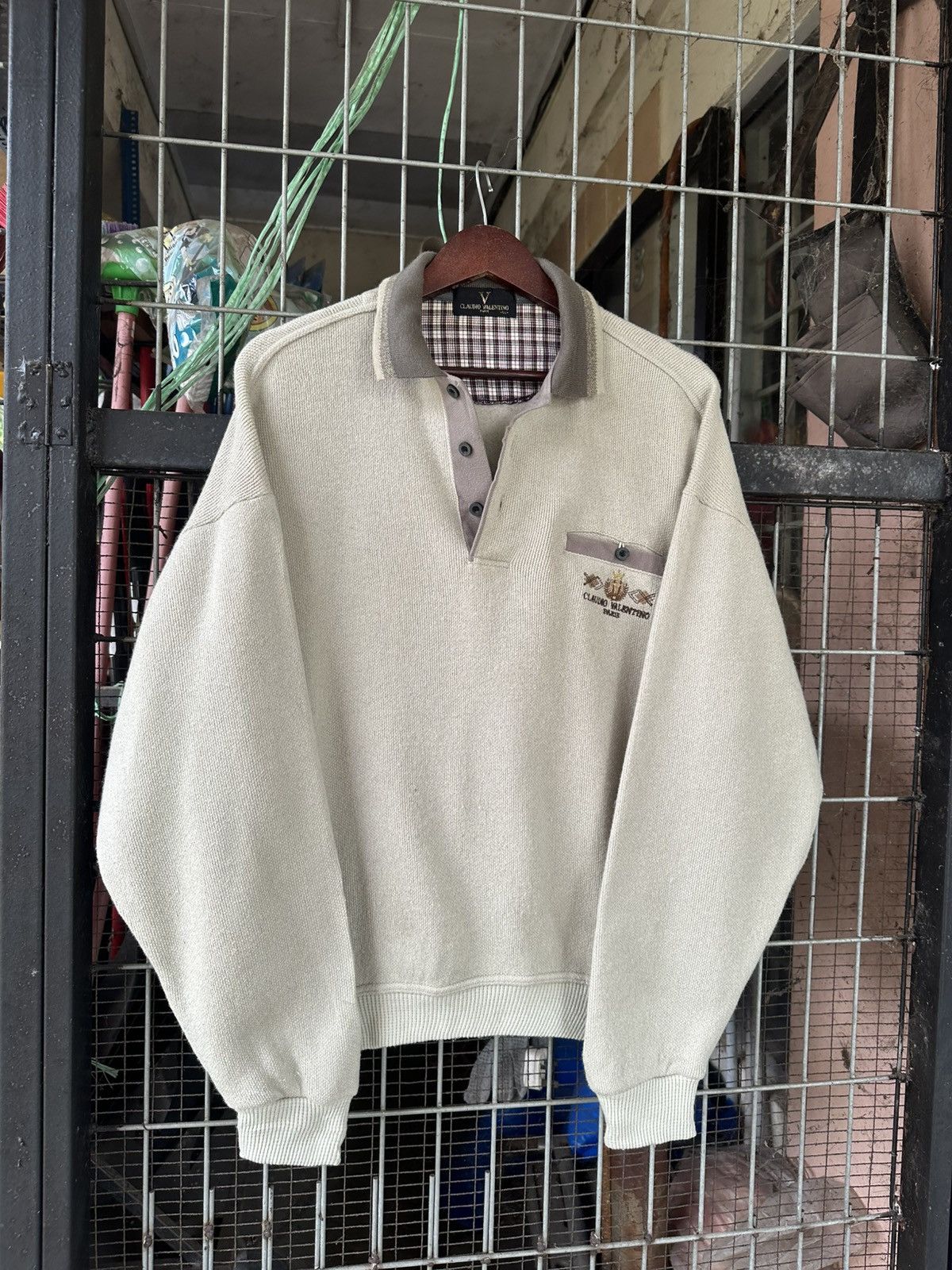 Valentino 👹Claudio Valentino Paris Button Down Sweater Size US L / EU 52-54 / 3 - 5 Thumbnail