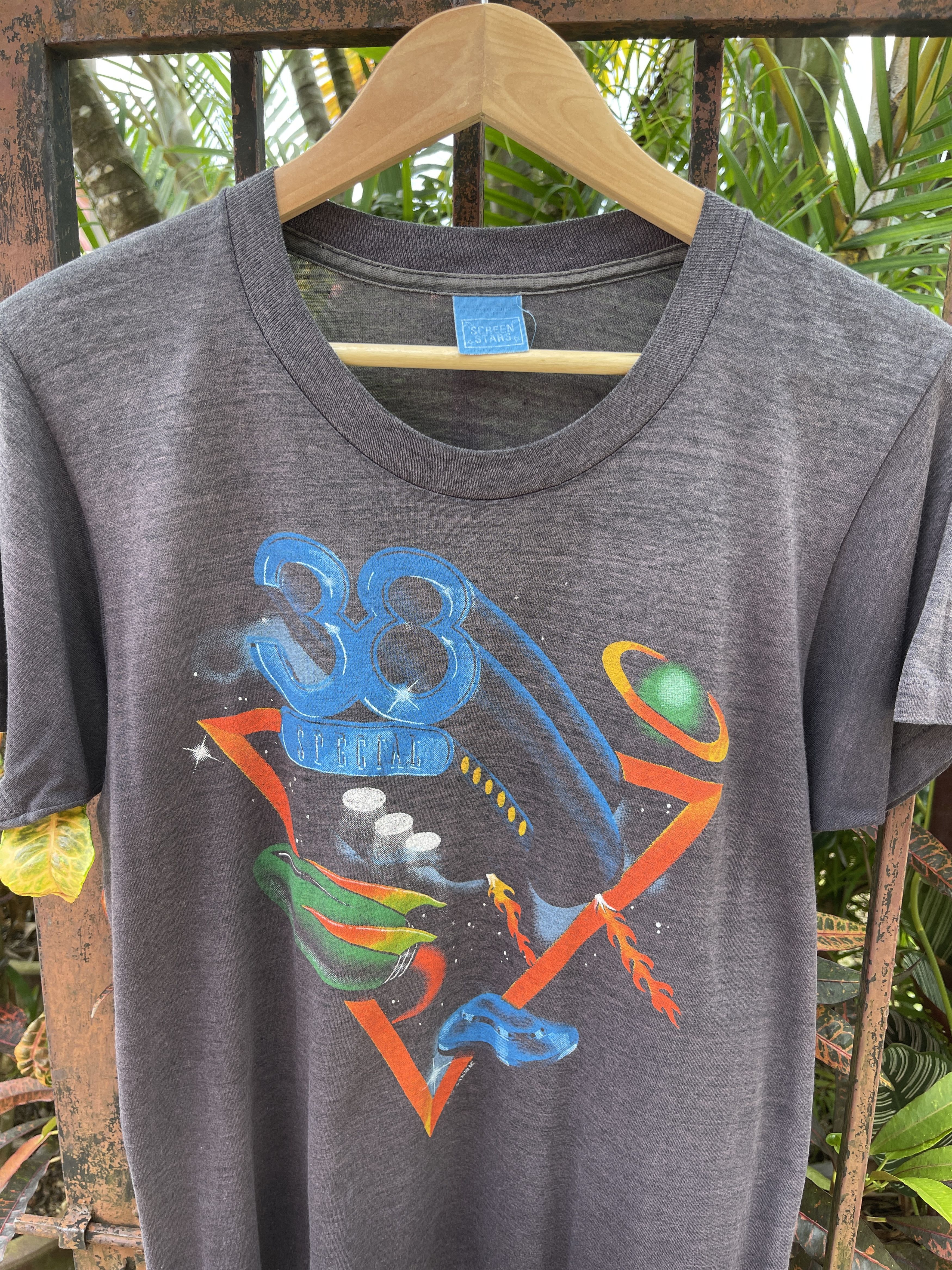 Band Tees Last Drop🔥Rare🔥Vintage 80s 38 Special Force Tour T-Shirr Size US S / EU 44-46 / 1 - 2 Thumbnail