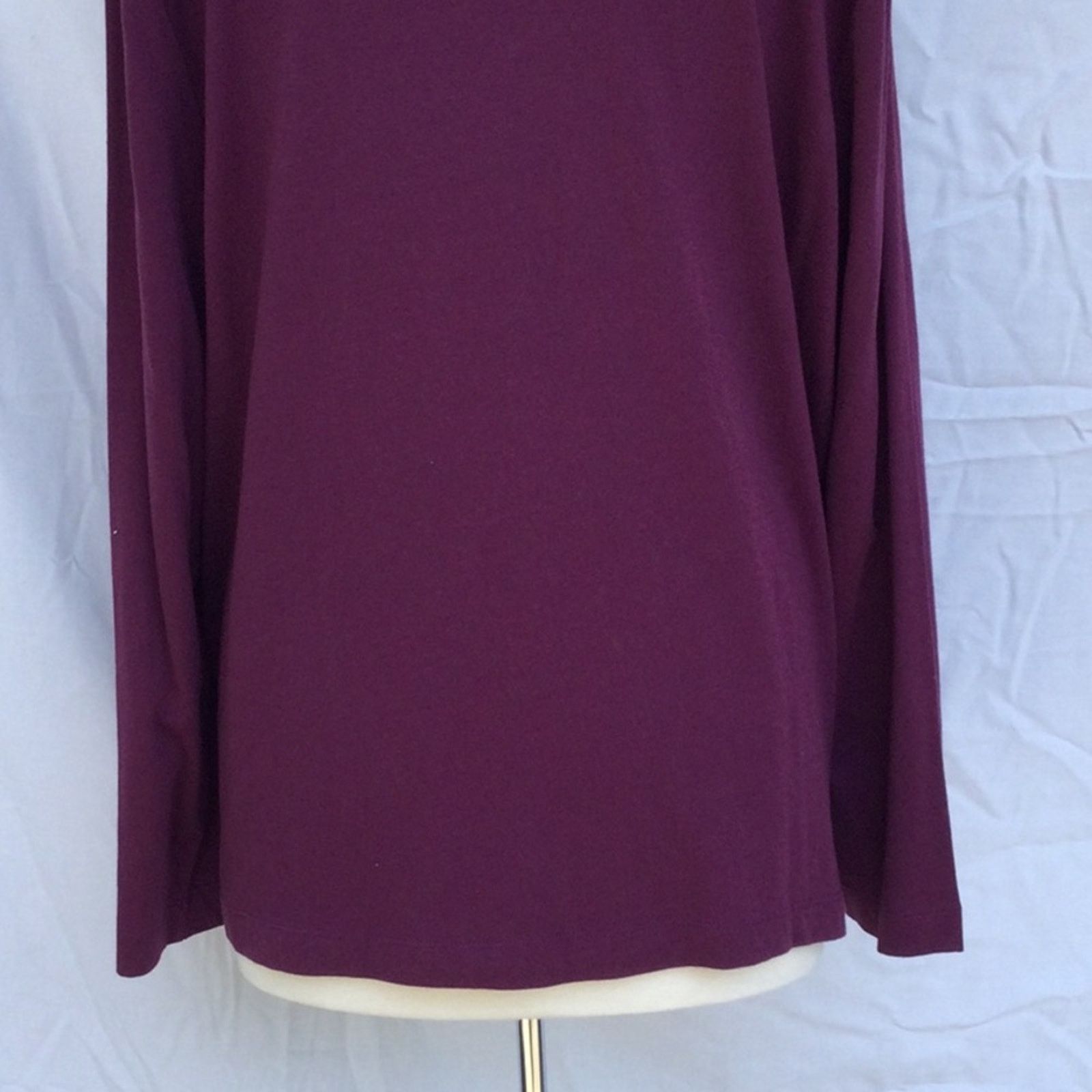 Other Dressbarn Woman Purple Long Sleeve T-Shirt 22/24 NWT Size 4XL / US 24-26 - 9 Thumbnail