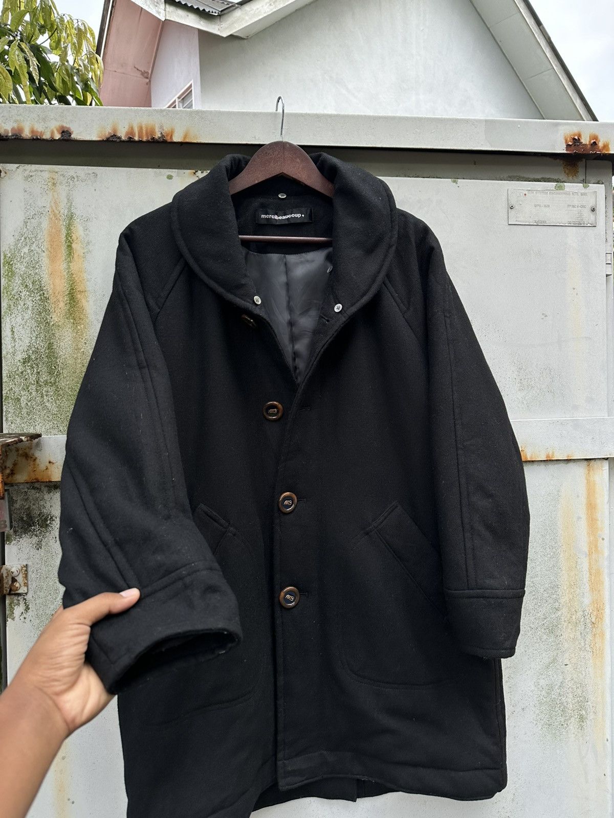 mercibeaucoup 👹Mercibeaucoup Double Breasted Wool Trench Coat Size US L / EU 52-54 / 3 - 7 Thumbnail