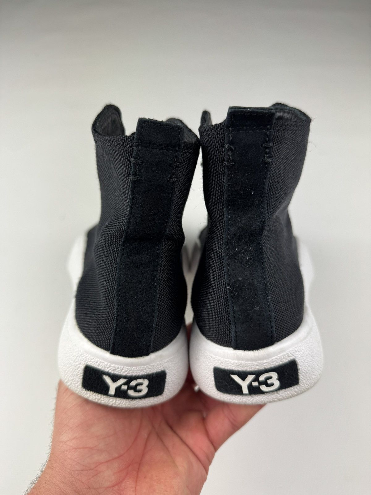 Y-3 Adidas Y-3 Bashyo High Top Sneakers Black/White Size US 6.5 / IT 36.5 - 5 Thumbnail