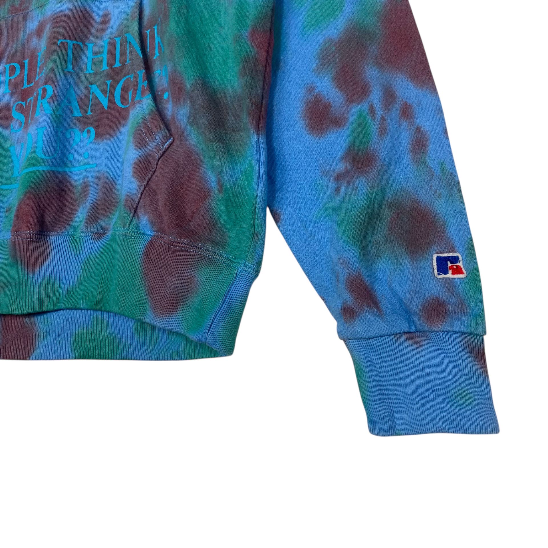 Japanese Brand 💥BLACK WEIRDOS TYE DIE HOODED PULLOVER Size US M / EU 48-50 / 2 - 5 Thumbnail