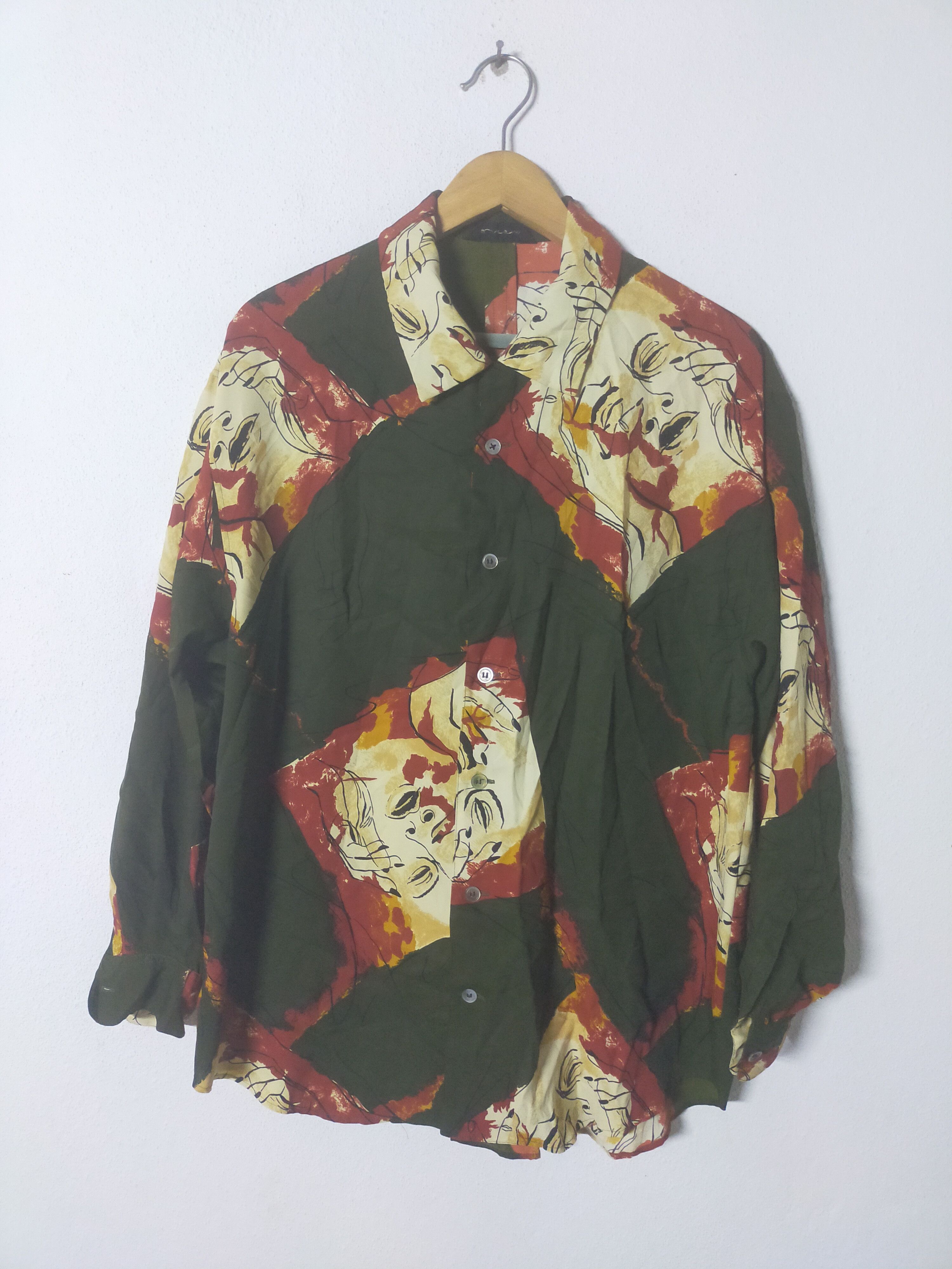 Vintage Japanese brands Sourdine women printed button up