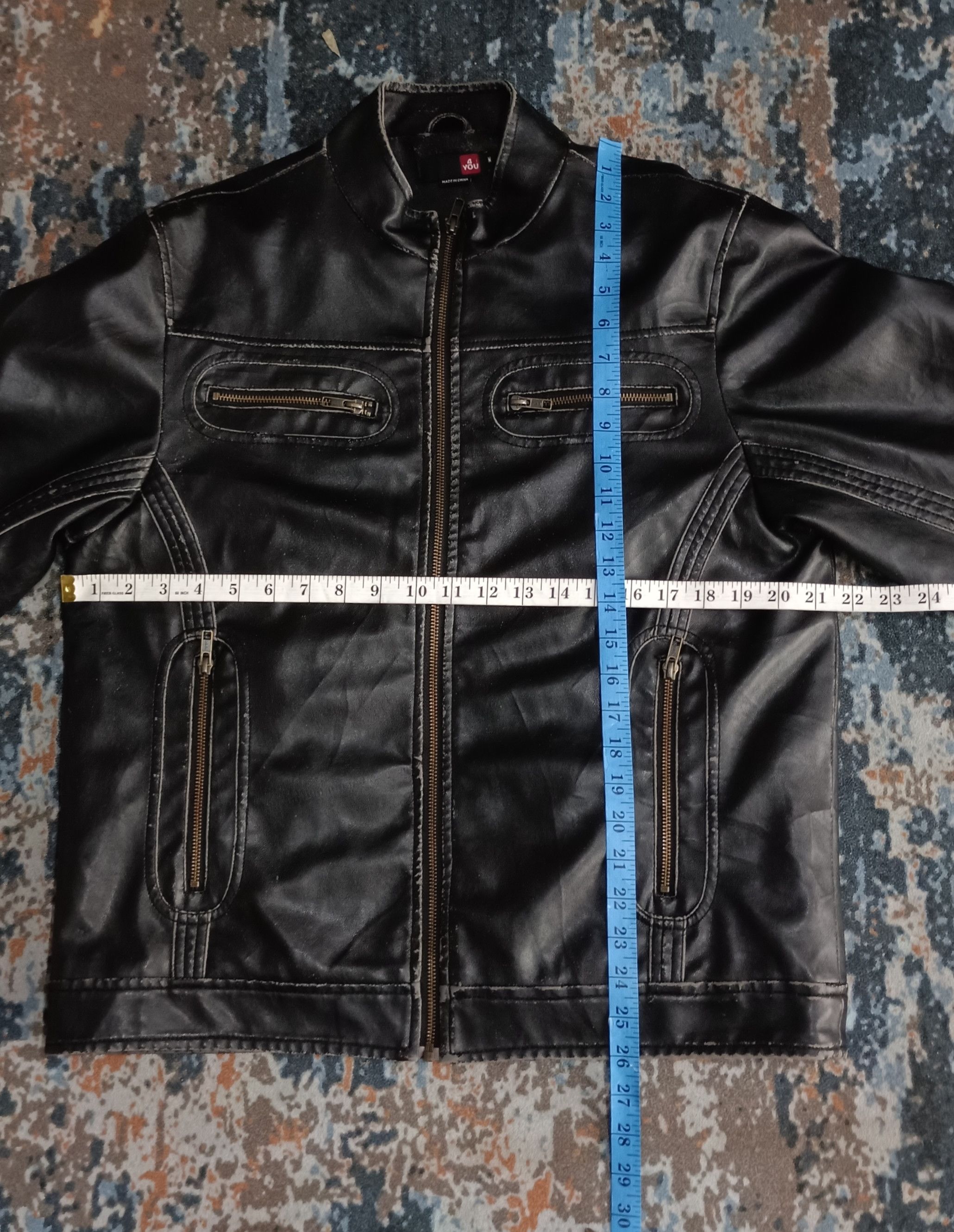 4YOU 4 You Bikers Leather Men Jacket Size US L / EU 52-54 / 3 - 18 Thumbnail