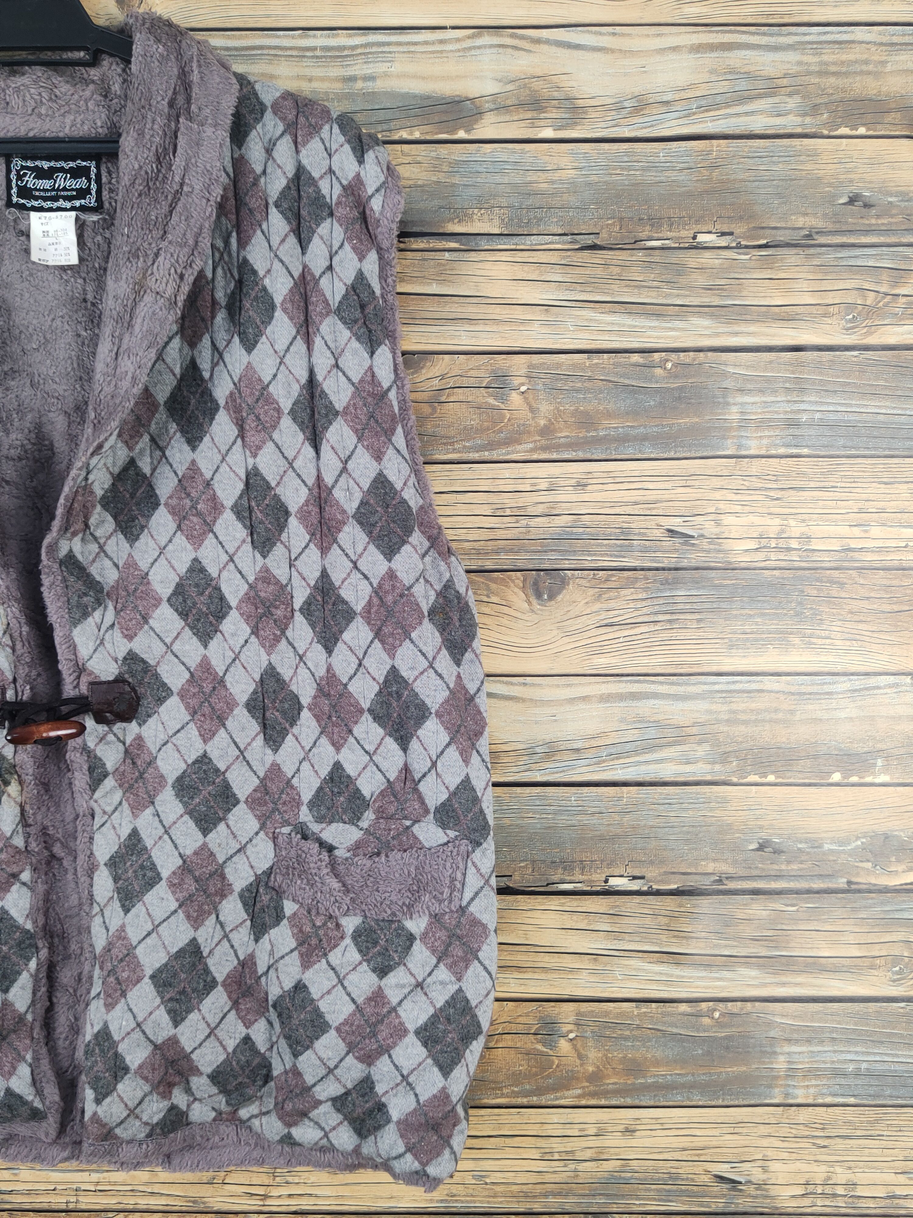 Japanese Brand × Vintage Vintage Japanese Brand Purple Gray Fur Mohair Vests Size US L / EU 52-54 / 3 - 7 Thumbnail
