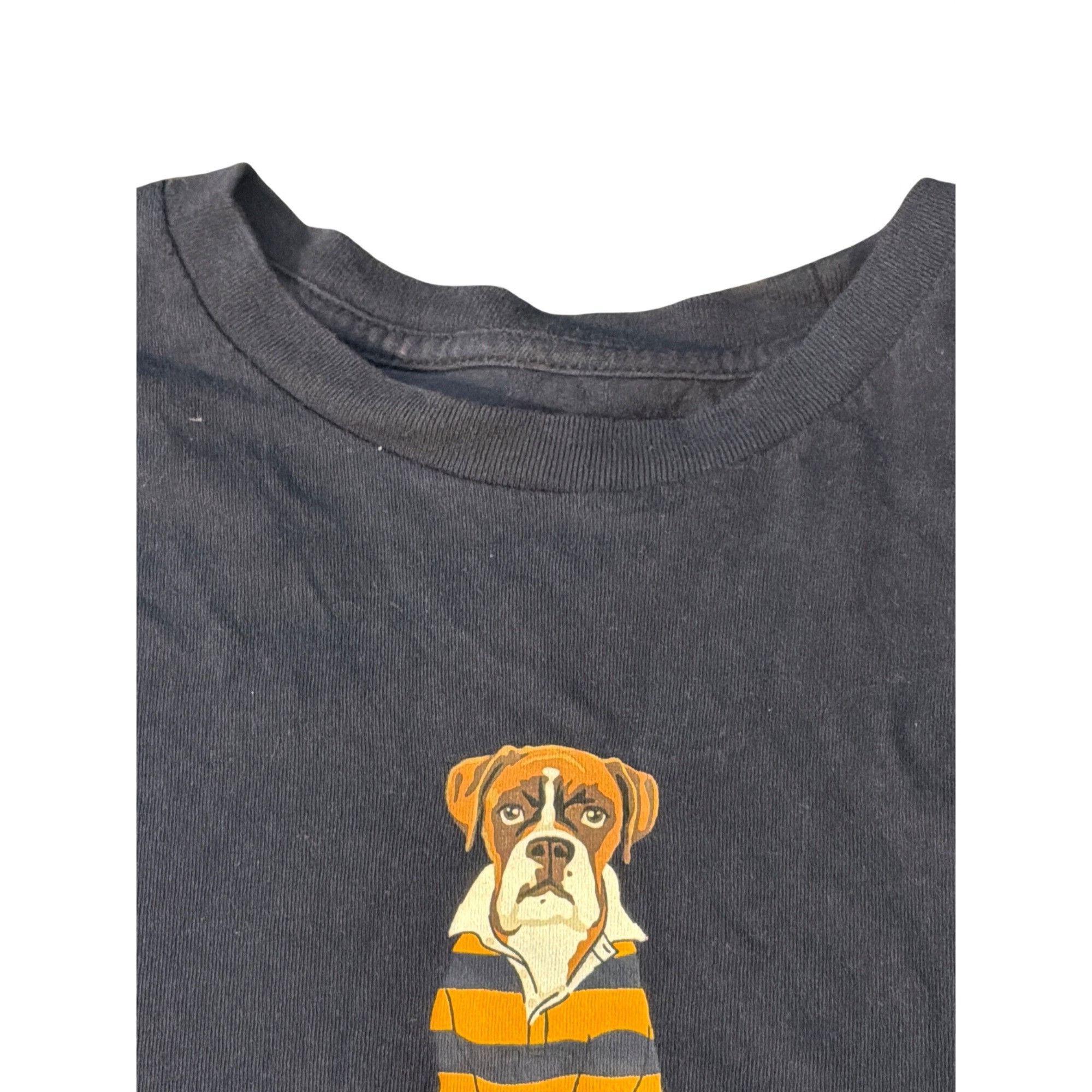 J.Crew J.Crew Navy Blue Graphic T Shirt Boxer Dog Rugby Puppy Cotto Size US S / EU 44-46 / 1 - 3 Thumbnail