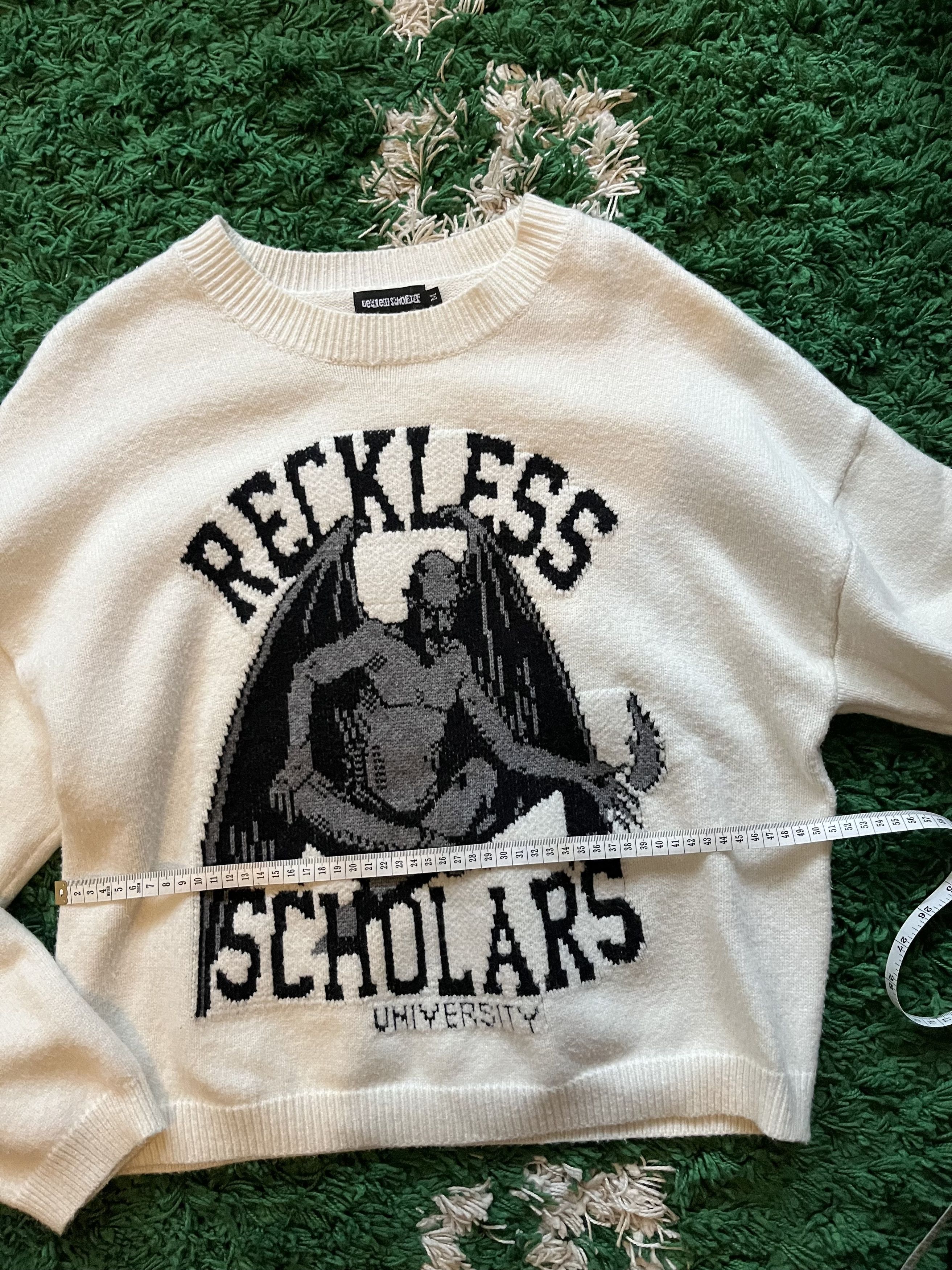 Reckless Scholars Reckless scholars university white knit Size US M / EU 48-50 / 2 - 4 Thumbnail