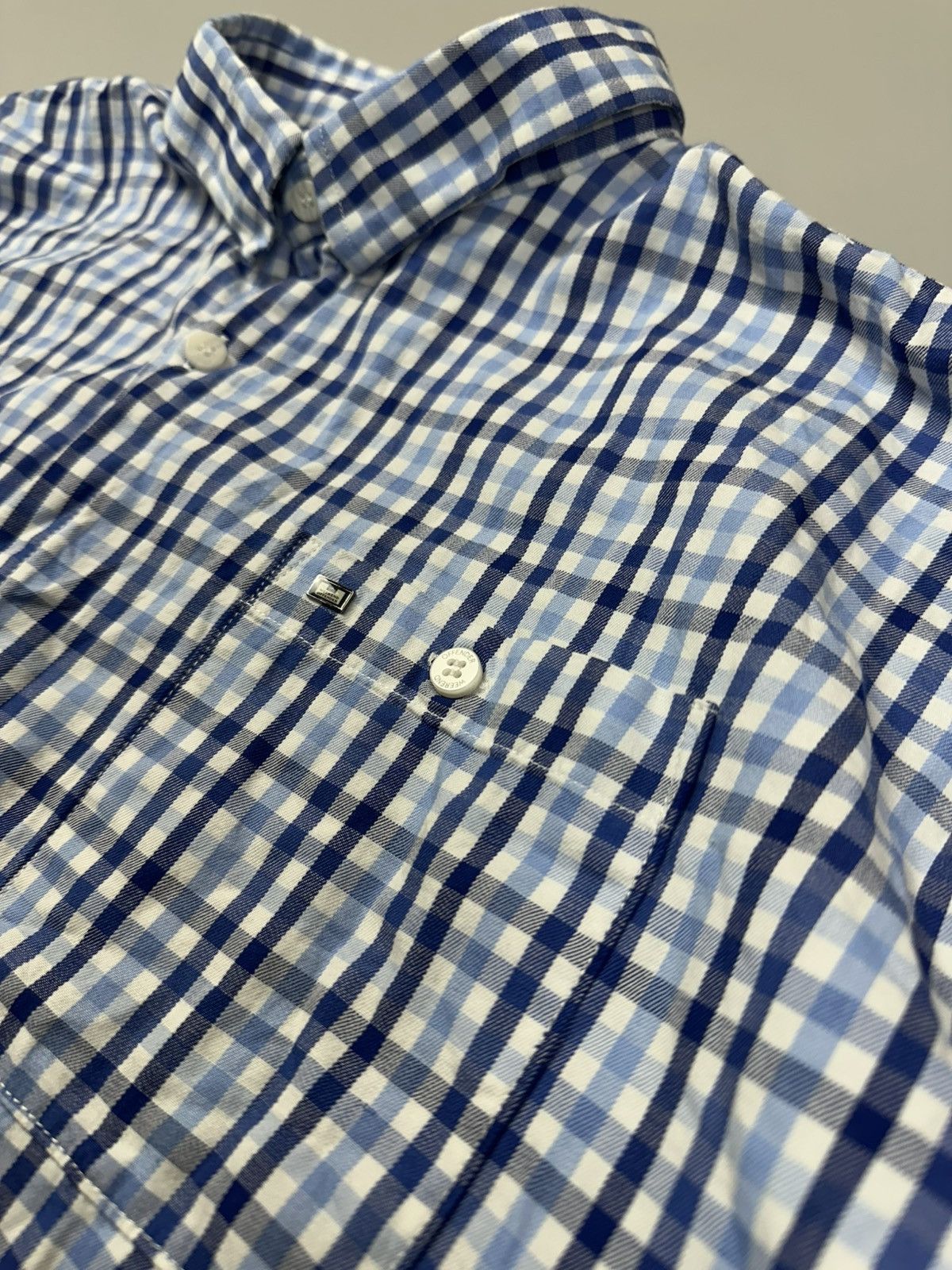Weekend Offender Weekend Offender Checkered Cotton Button Shirt L-XL Size US XL / EU 56 / 4 - 2 Thumbnail
