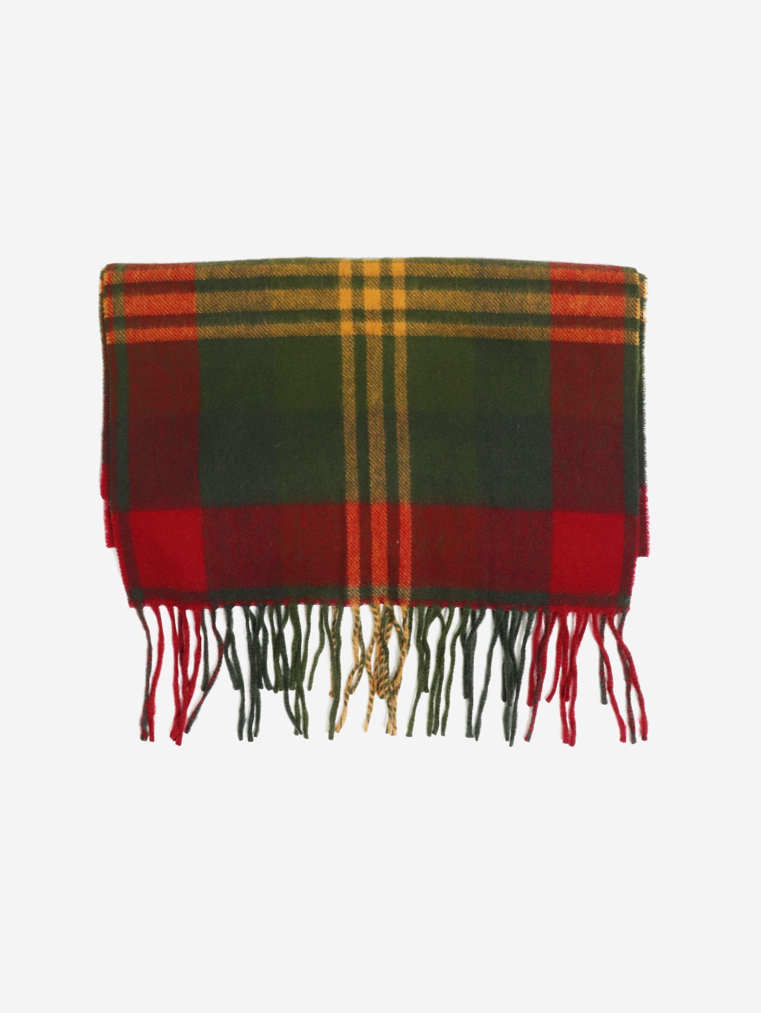 Other Red and green checked fringed scarf Size ONE SIZE - 1 Thumbnail