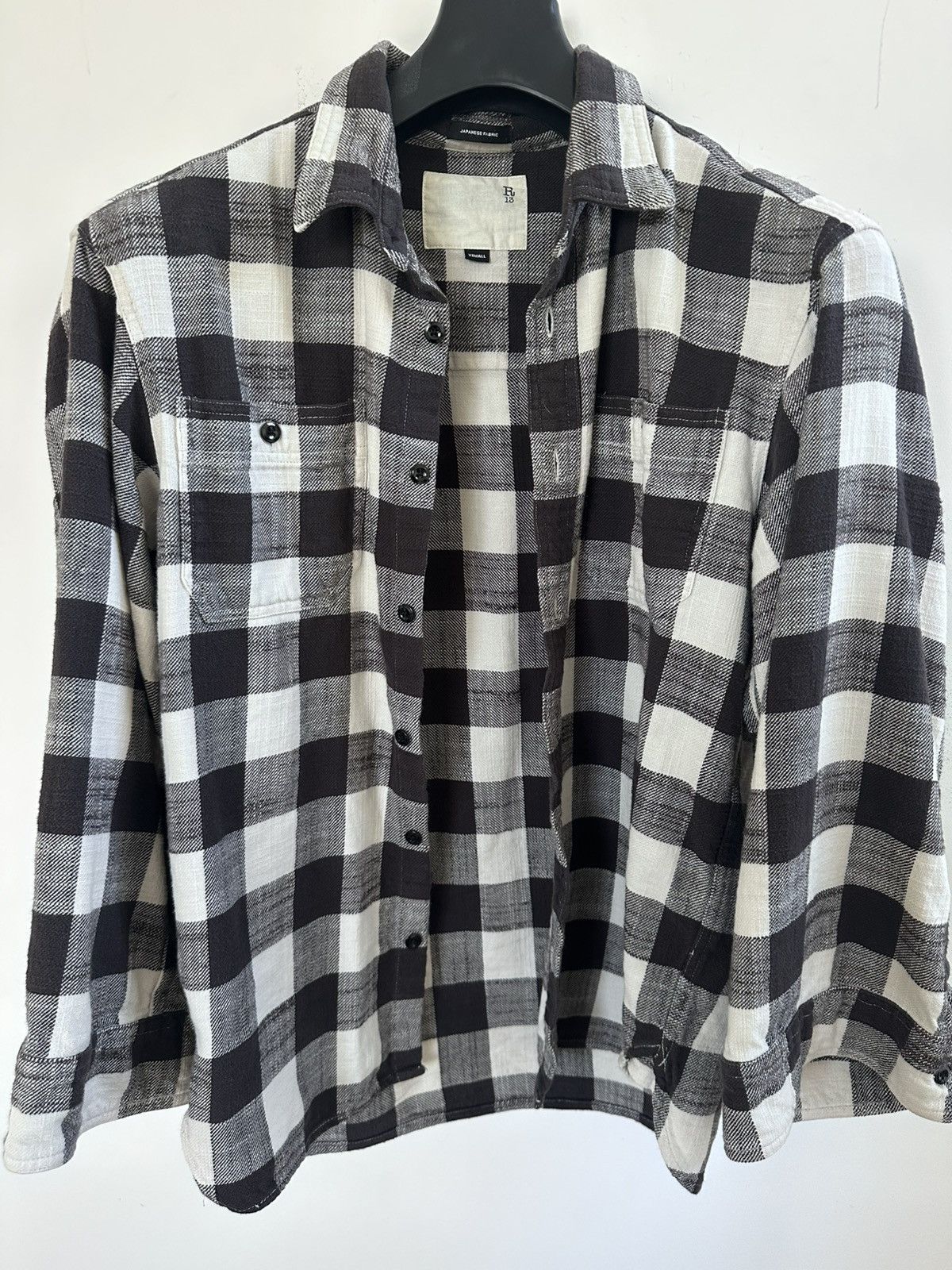 R13 Oversized R13 Buffalo Plaid Japanese Flannel- Fits to Medium Size US XS / EU 42 / 0 - 1 Thumbnail