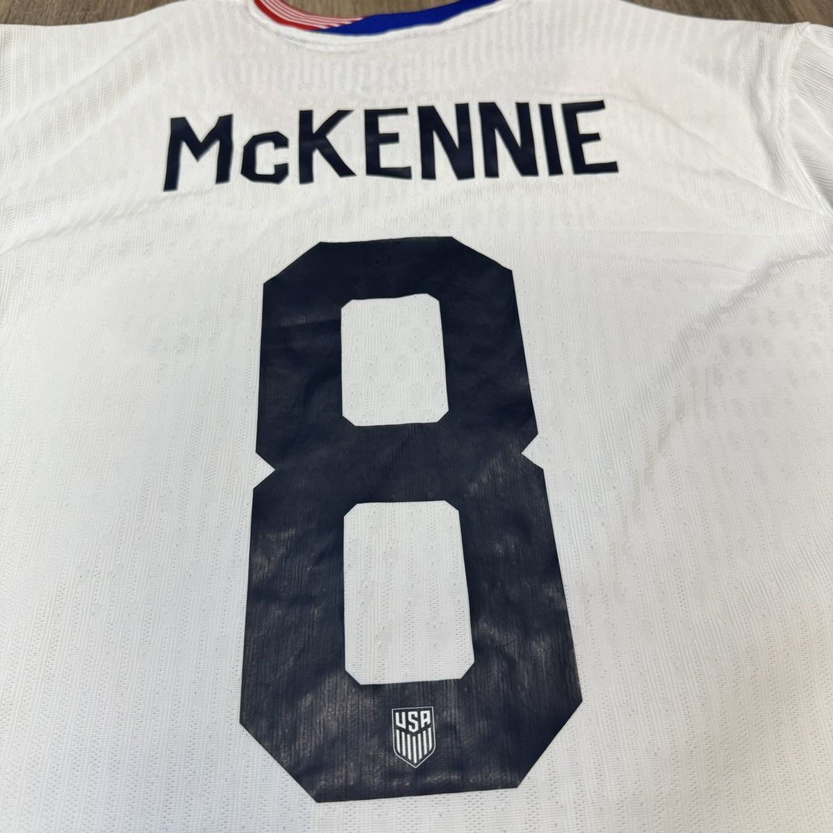 Nike USA USMNT24/25 player issue home shirt #8 McKENNIE Size US XL / EU 56 / 4 - 6 Thumbnail