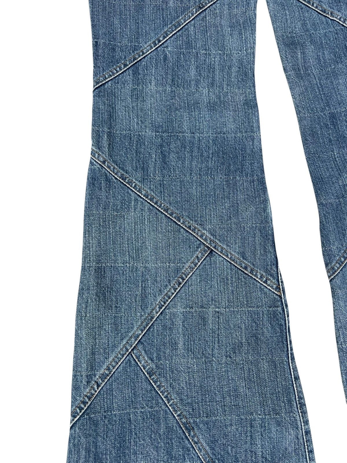 Tornado Mart Archive Tornado Mart Patchwork Denim Super Flare Jeans Size US 31 - 16 Thumbnail