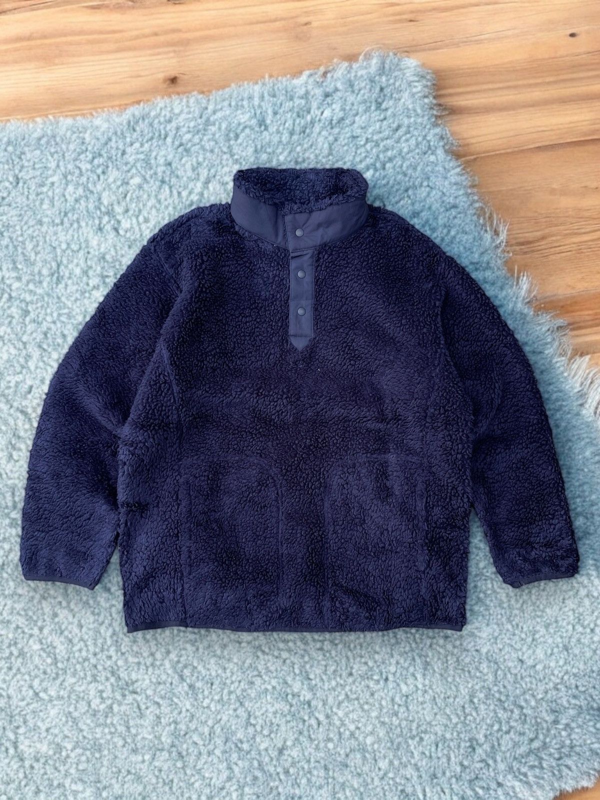 White Mountaineering 🔥 White Mountaineering x Uniqlo Fleece Oversized Pullover Size US L / EU 52-54 / 3 - 3 Thumbnail