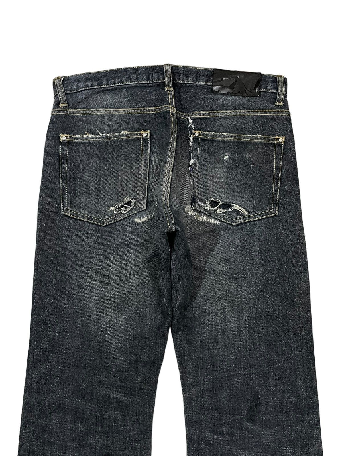 Bottega Veneta Vtg Dartin Bonaparto GreyWash Undercover Style Destroy Jeans Size US 30 / EU 46 - 8 Thumbnail