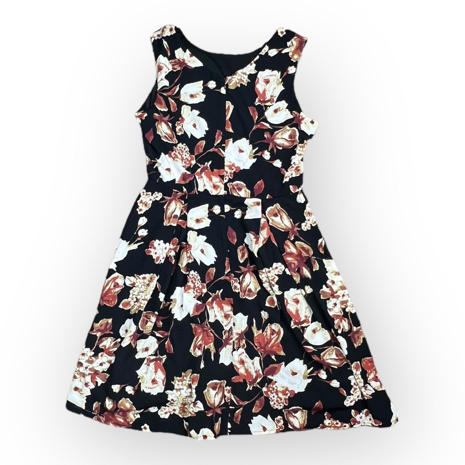 Nordstrom Yellow Star ModCloth Black A-Line Dress - Floral Retro Size M / US 6-8 / IT 42-44 - 11 Thumbnail