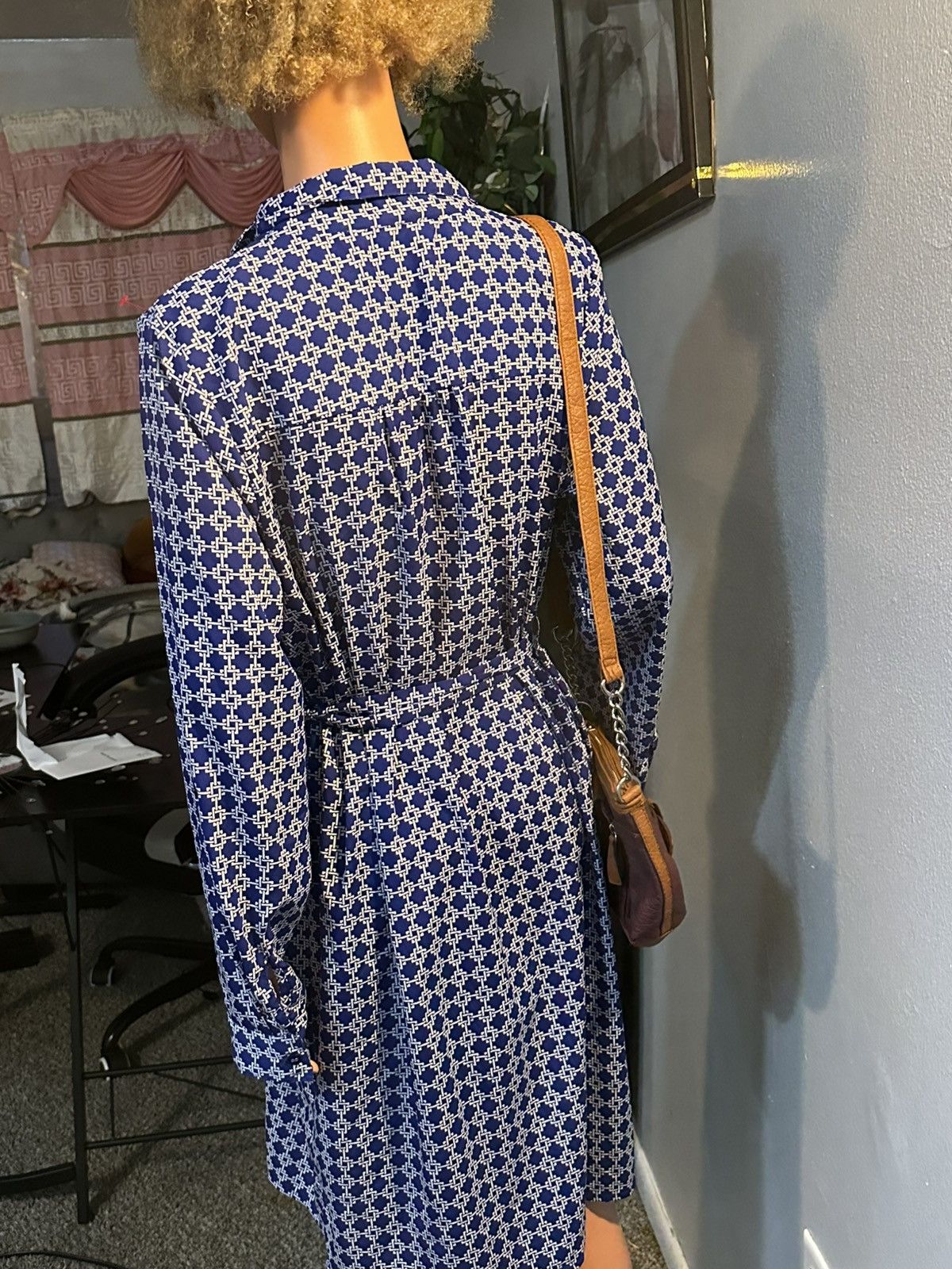 MOTHER " Shirt Dress Condition: New /: Navy / White Size L Size L / US 10 / IT 46 - 5 Thumbnail