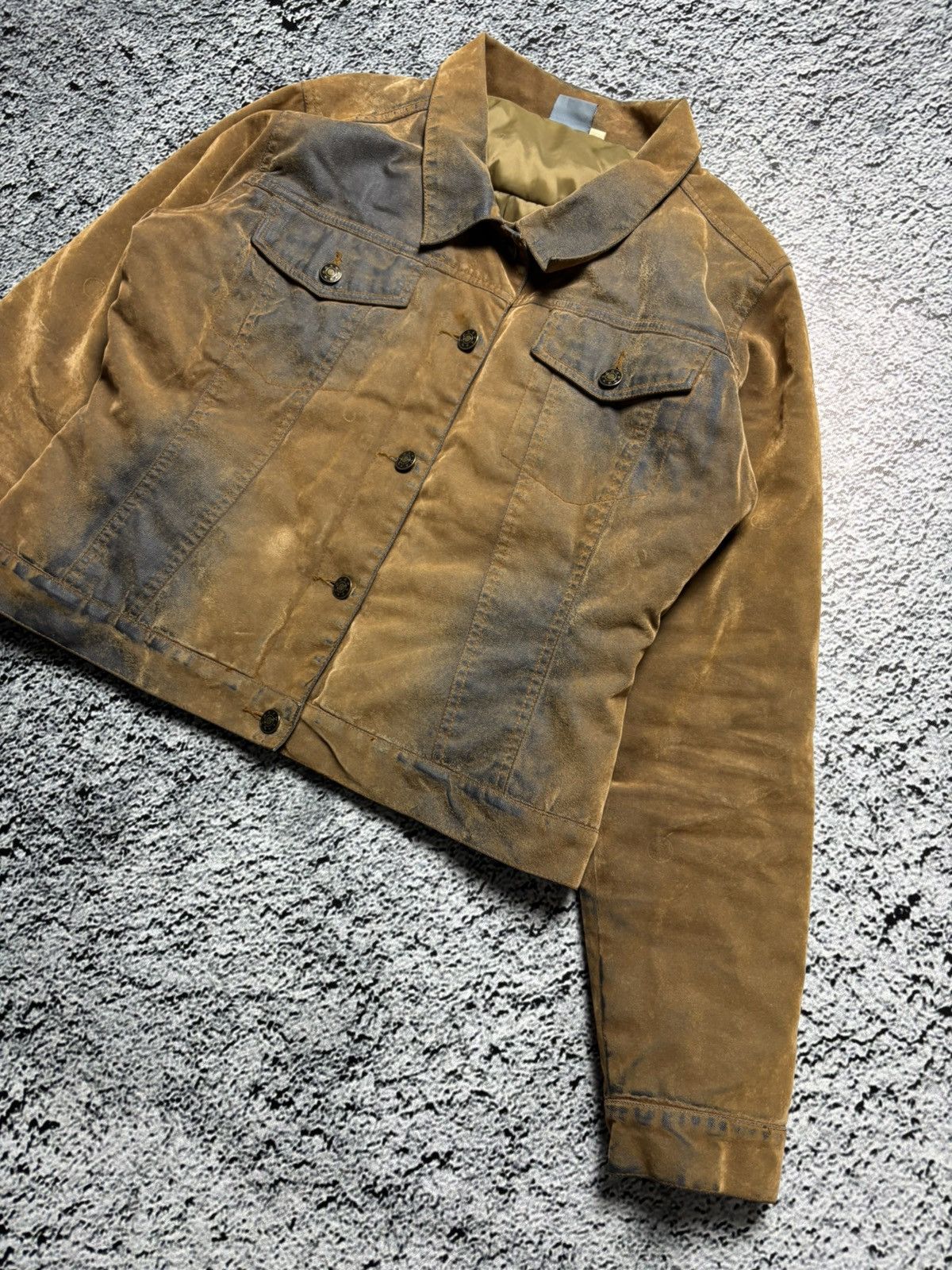 Vintage Archival washed denim jacket 2000s Diesel style Size M / US 6-8 / IT 42-44 - 2 Thumbnail