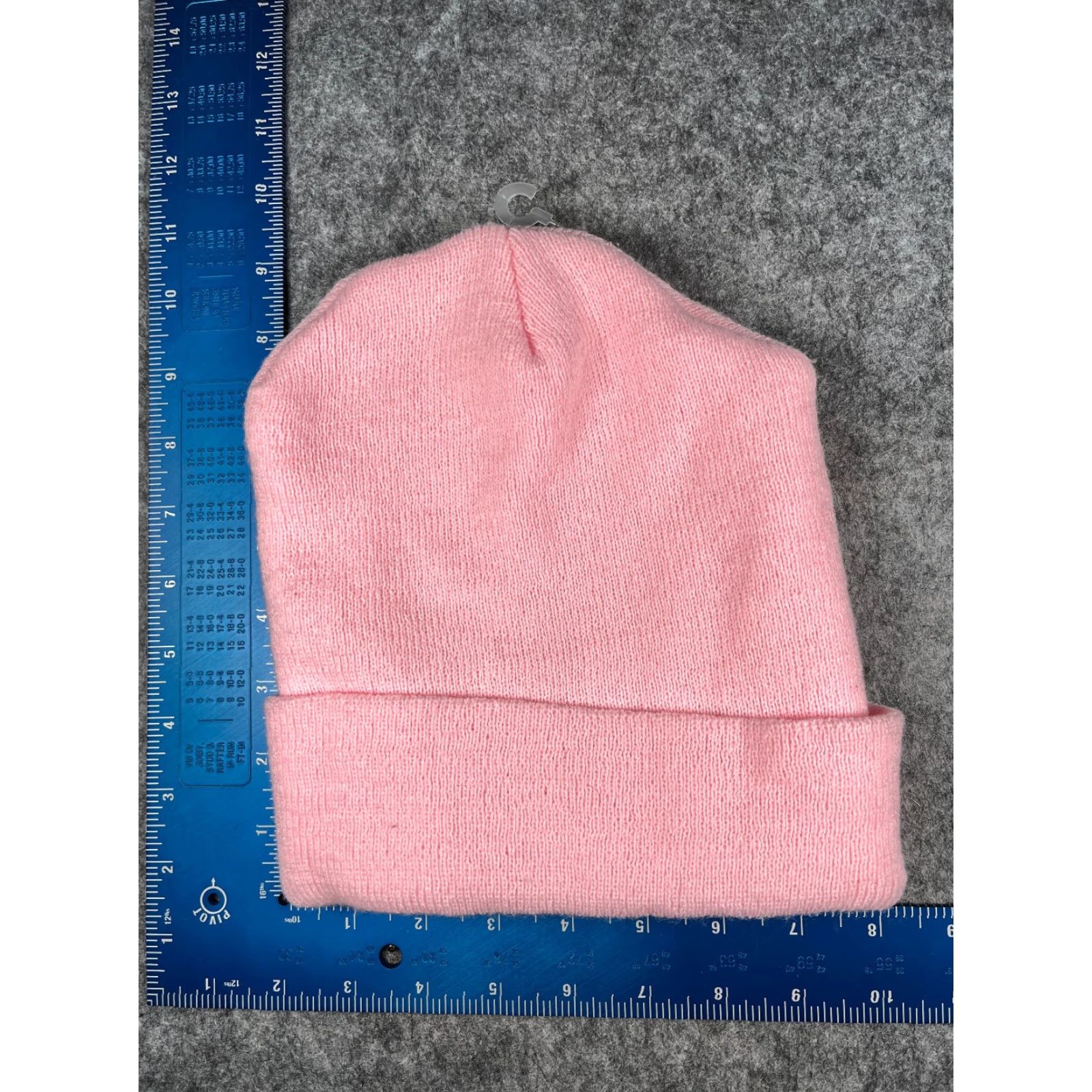 Pinko Unbranded Beanie Adult Pink Knit Acrylic Embroidered Happy Face Toque Skateboard Ski Wip Unisex – One Size, Casual Everyday Hat/Cap, USA Made Size ONE SIZE - 4 Thumbnail