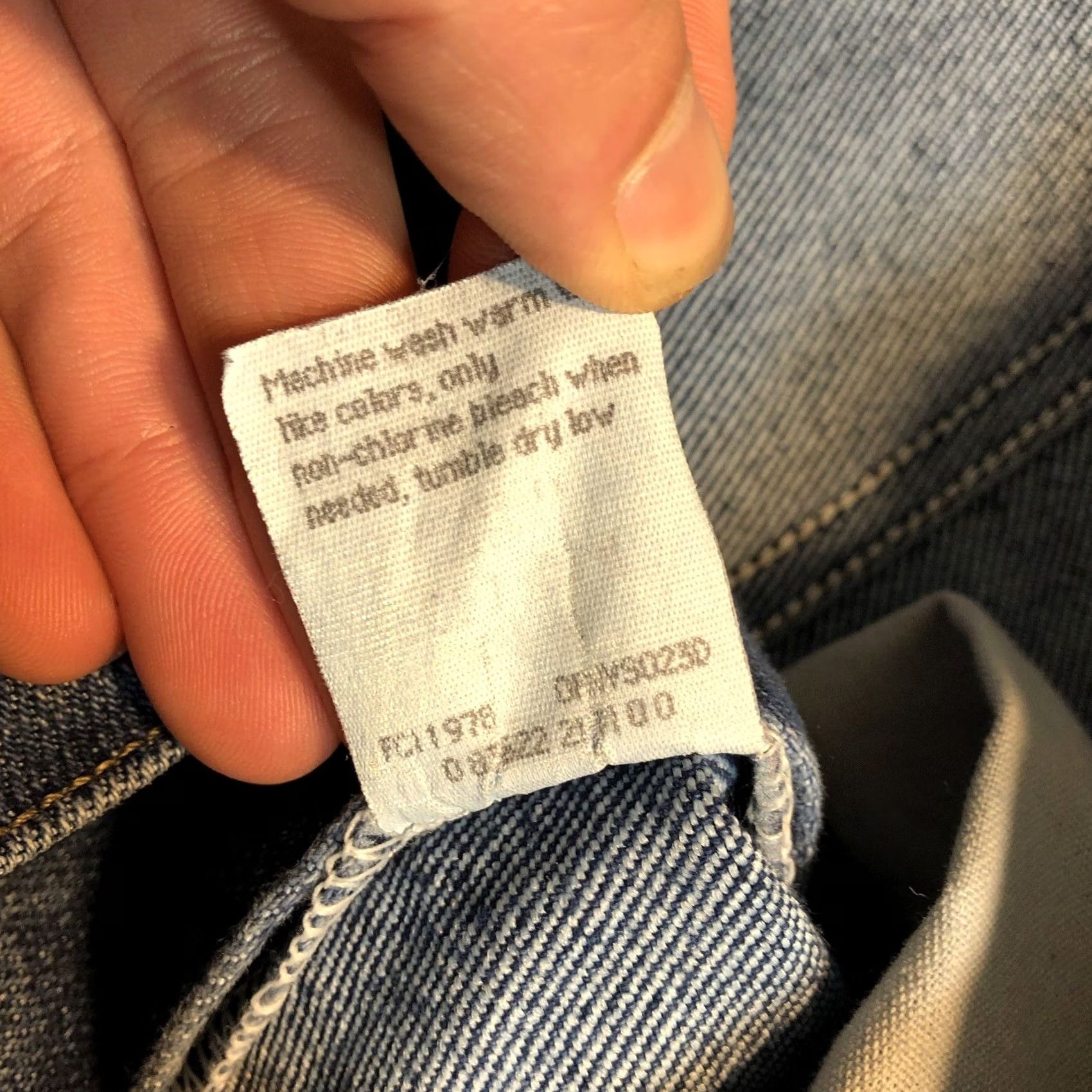 Lee VINTAGE Lee Jeans Taper Womens 14 Regular 30x30.5 Blue Denim Hi Rise 12 Inseam 5-Pocket USA 80s 90s Fans Mens Girls Size 36" / US 14 / IT 50 - 7 Thumbnail