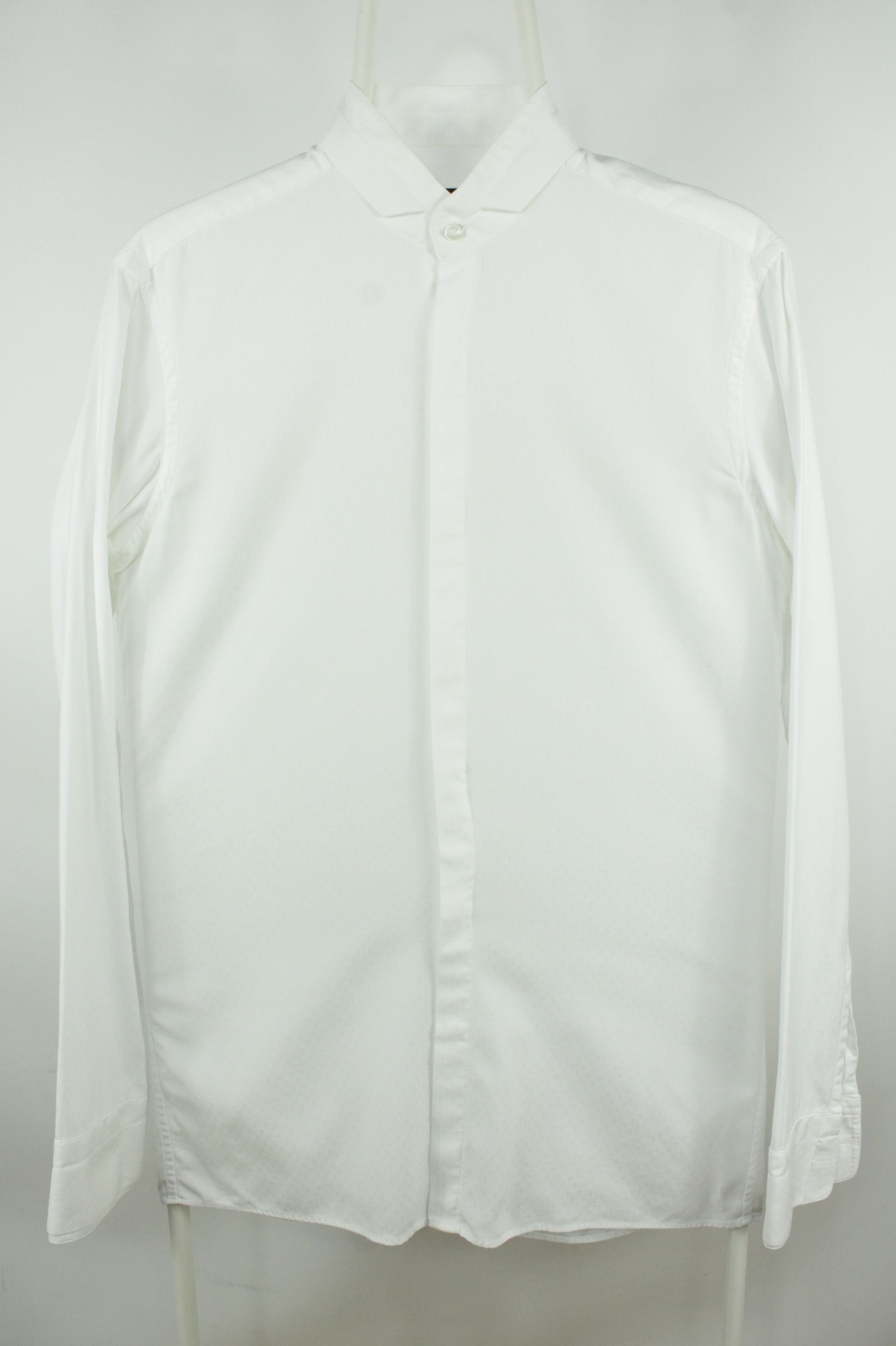 Fendi Fendi White Cotton Slim Fit Cufflinks Dress Formal Shirt Size US M / EU 48-50 / 2 - 1 Thumbnail