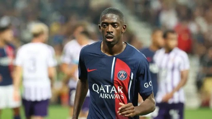 Vintage PSG NIKE 2023/2024 FOOTBALL SOCCER HOME JERSEY #10 DEMBELE Size US S / EU 44-46 / 1 - 12 Thumbnail