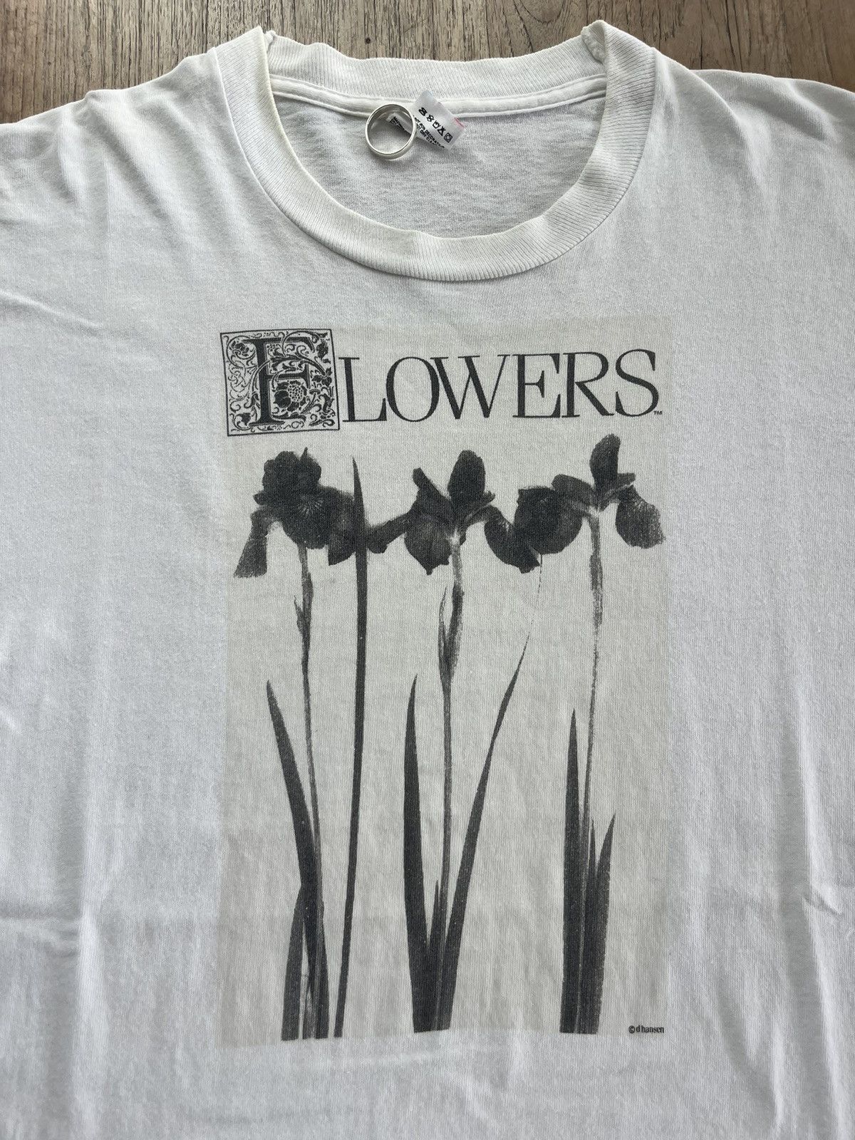 Flower Mountain Vintage FLOWERS Artwork by d hansen 90’s T-shirt Size US L / EU 52-54 / 3 - 6 Thumbnail