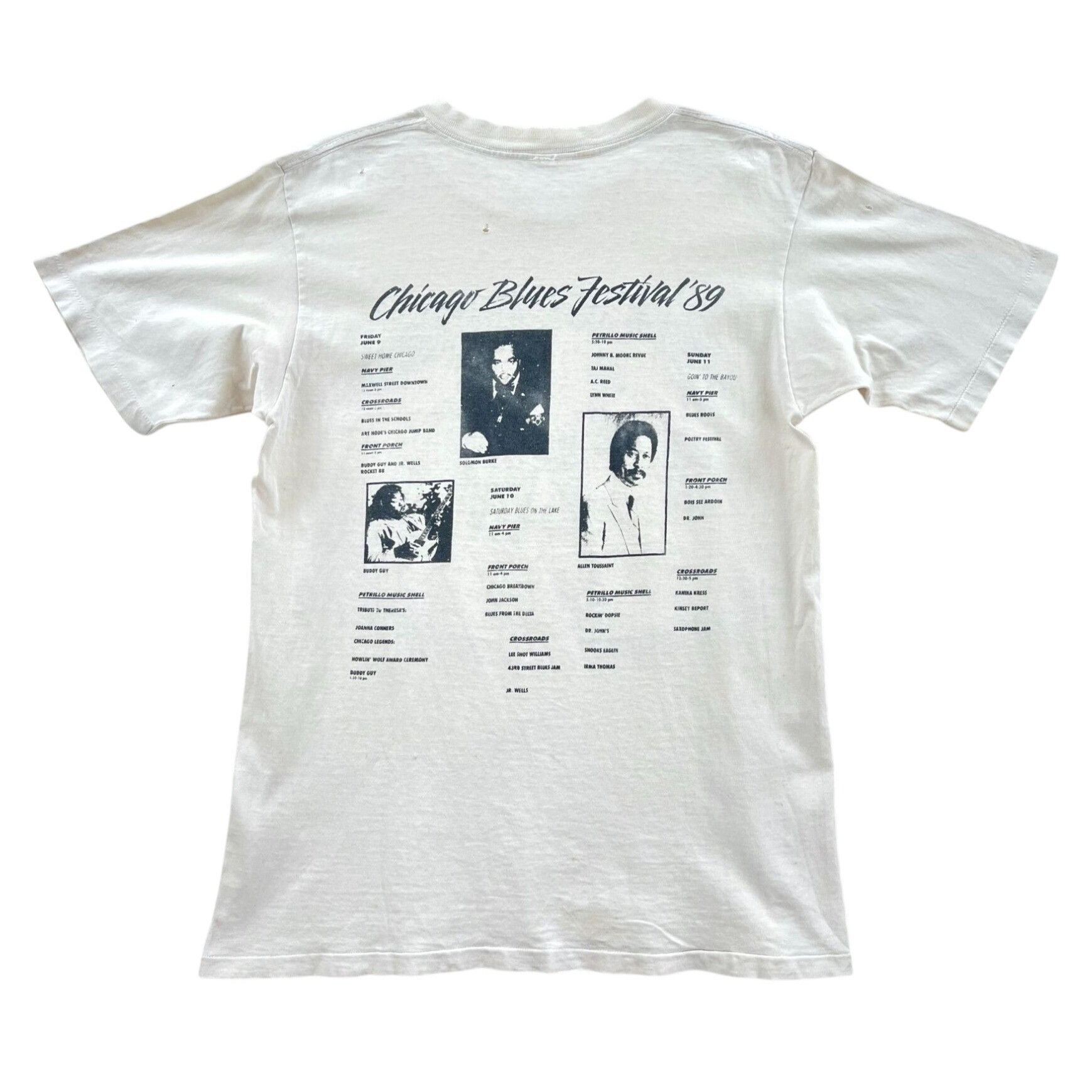Vintage Vintage 1989 Chicago Blues Festival T-Shirt Size US M / EU 48-50 / 2 - 2 Thumbnail