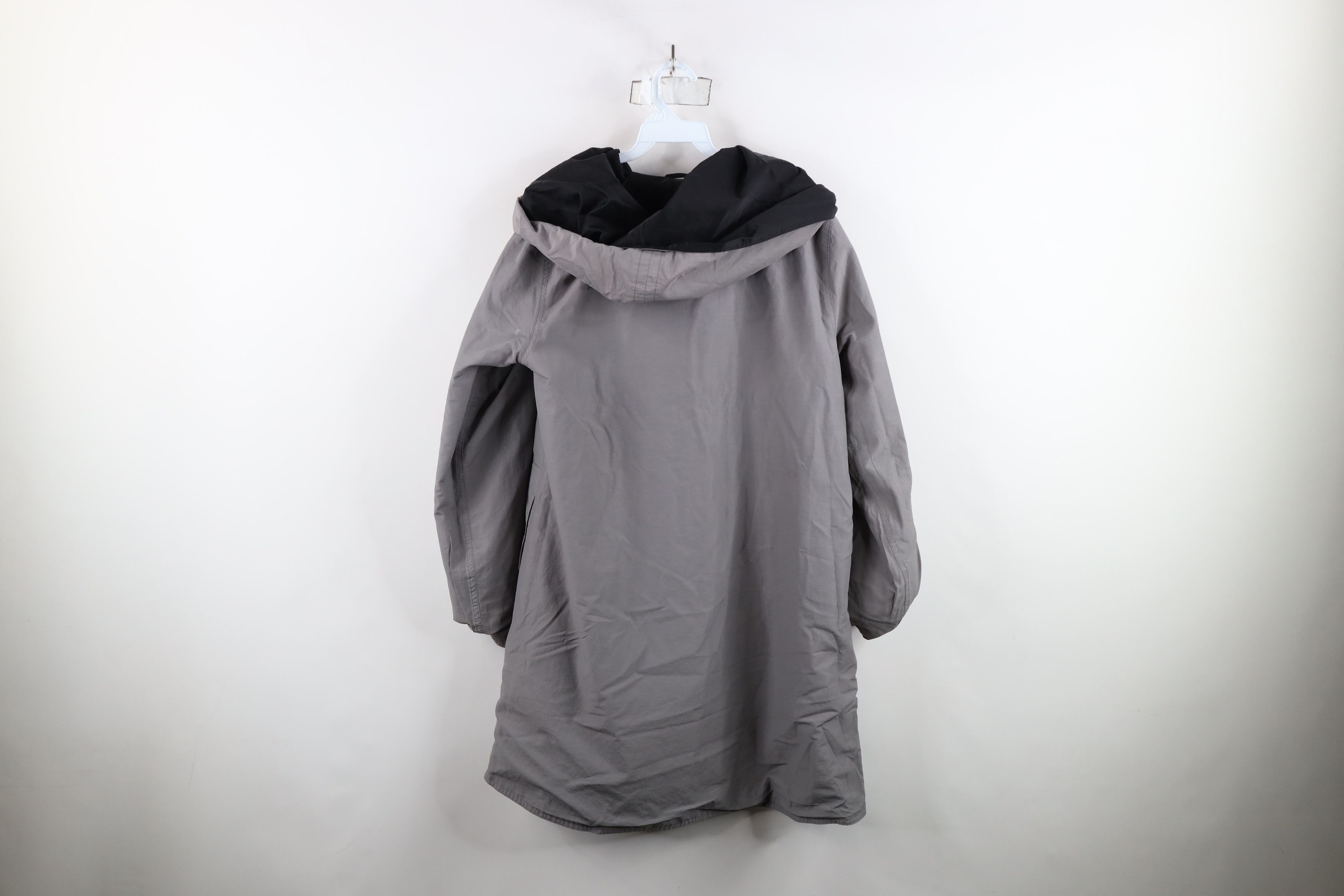 Eileen Fisher × Vintage Eileen Fisher Reversible Asymmetrical Button Hooded Jacket Size S / US 4 / IT 40 - 16 Thumbnail