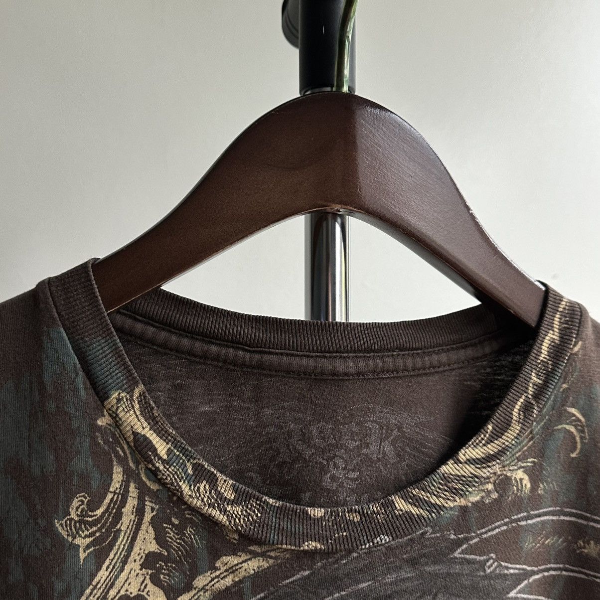 Affliction Vintage Rock & Rebellion Skull Affliction Style Brown Tee Size US L / EU 52-54 / 3 - 9 Thumbnail