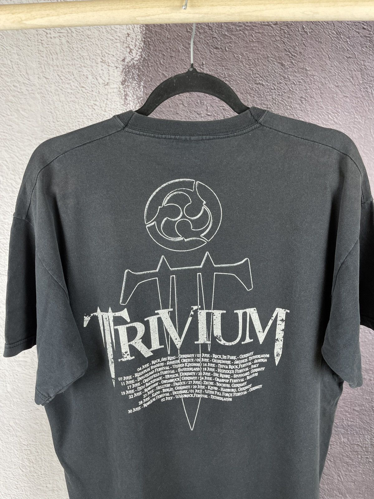 Band Tees FotL Trivium vintage y2k European tour tee shirt rare Size US L / EU 52-54 / 3 - 11 Thumbnail