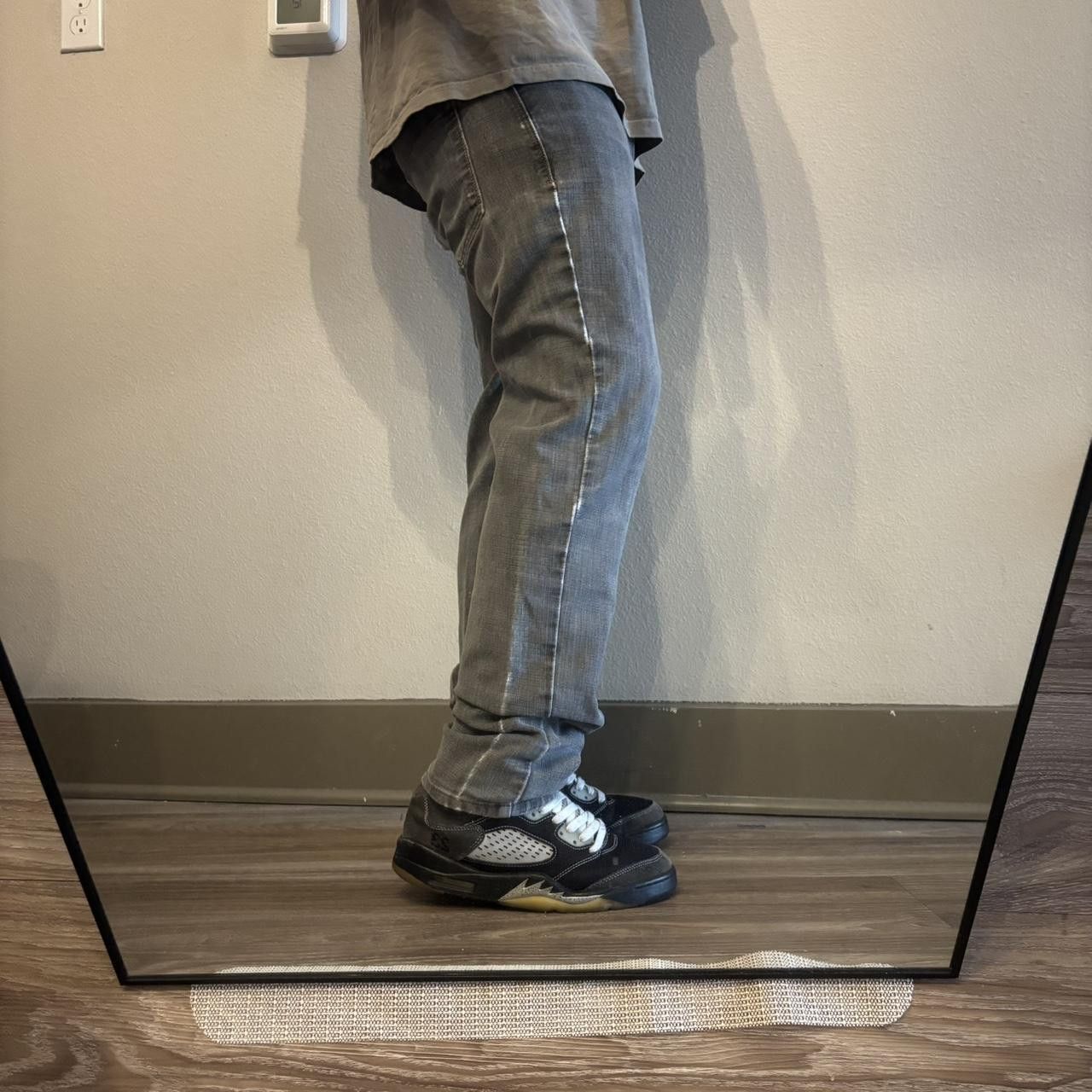 Perry Ellis Crazy Vintage Y2K/2000s Grunge Faded Grey Perry Ellis Slim Denim Jeans! 30x30 Size US 30 / EU 46 - 2 Thumbnail