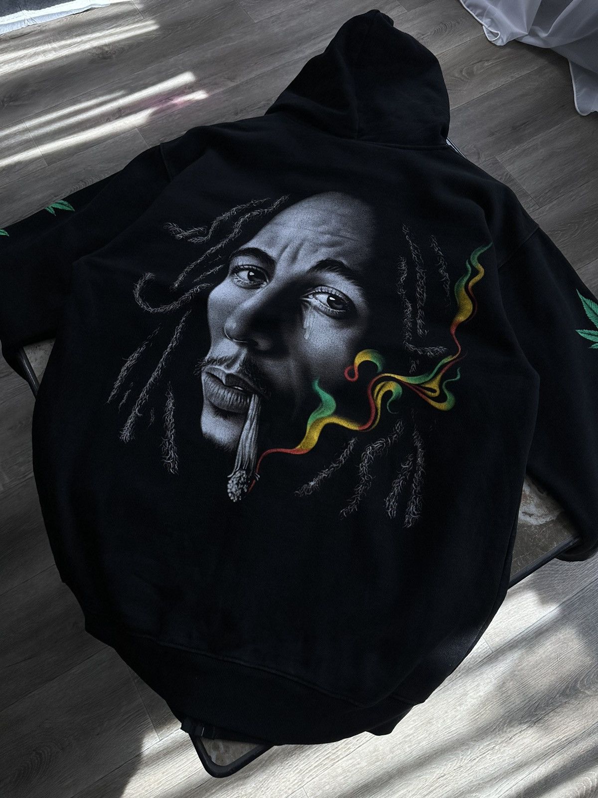 Bob Marley × Vintage 🫧Bob Marley Zip Hoodie Size US L / EU 52-54 / 3 - 11 Thumbnail