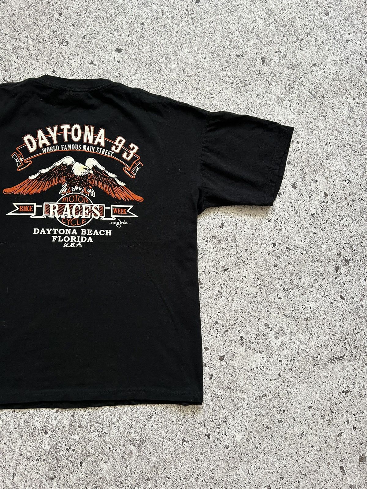 Band Tees Vintage 1993 Harley Davidson Daytona Beach Florida T-Shirt Size US XXL / EU 58 / 5 - 8 Thumbnail