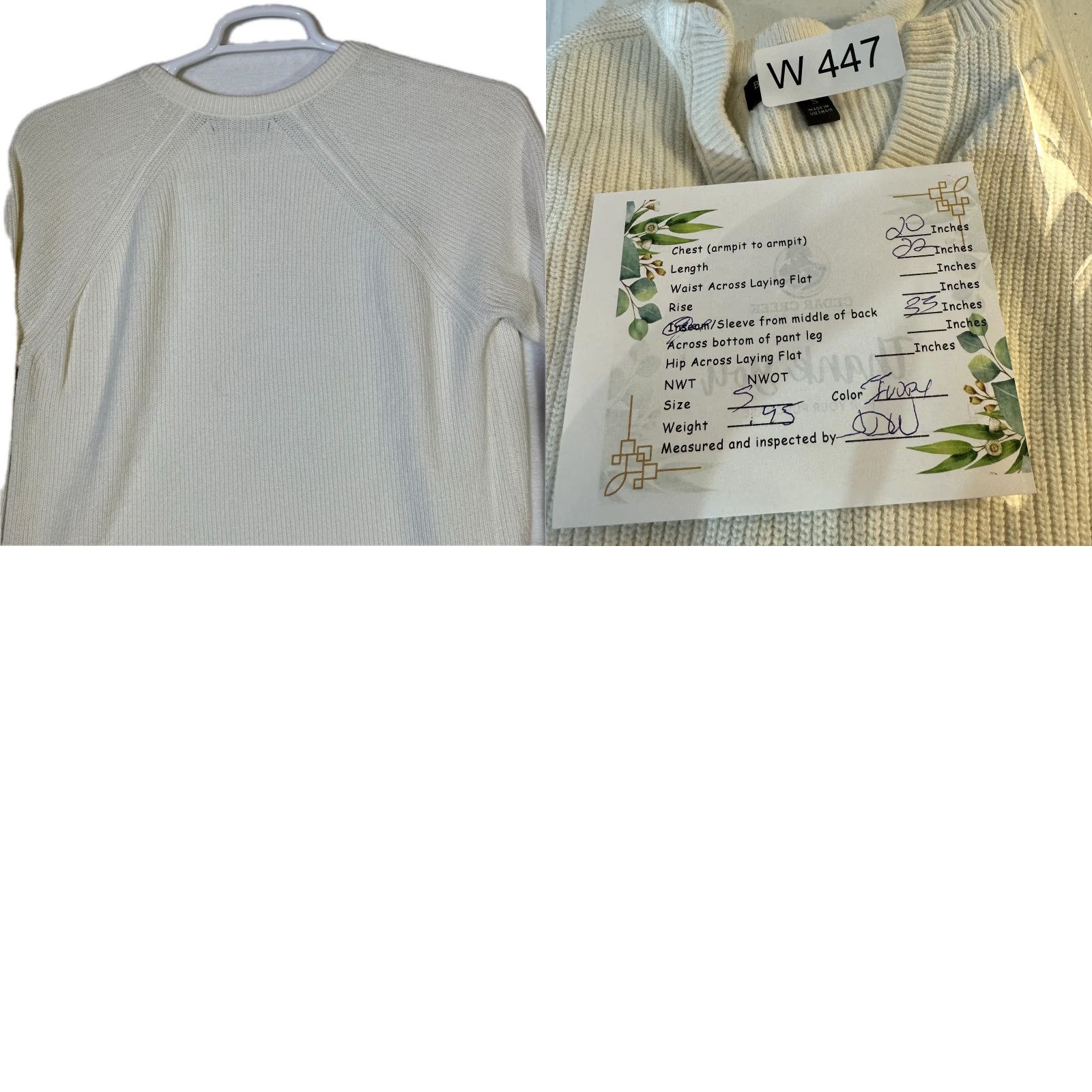 Banana Republic Banana Republic Women’s Ivory Split‑Neck Knit Pullover Sweater Shirt S Vintage No Size S / US 4 / IT 40 - 9 Thumbnail