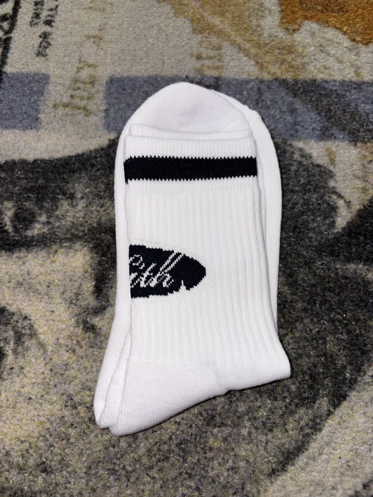 Kith Kith Striped Cotton Mid Crew Socks Size ONE SIZE - 1 Thumbnail