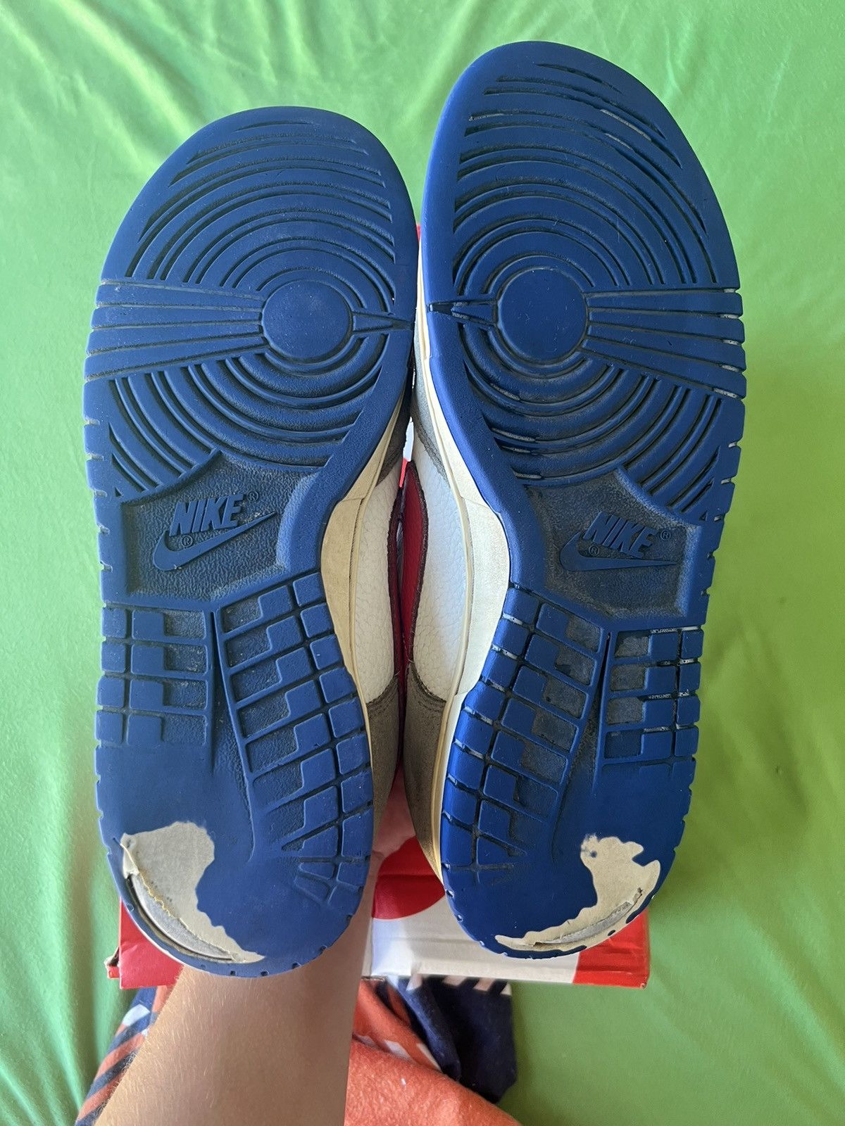 Nike Nike Dunk Low Light Iron Ore Red Blue Size US 12 / EU 45 - 4 Thumbnail