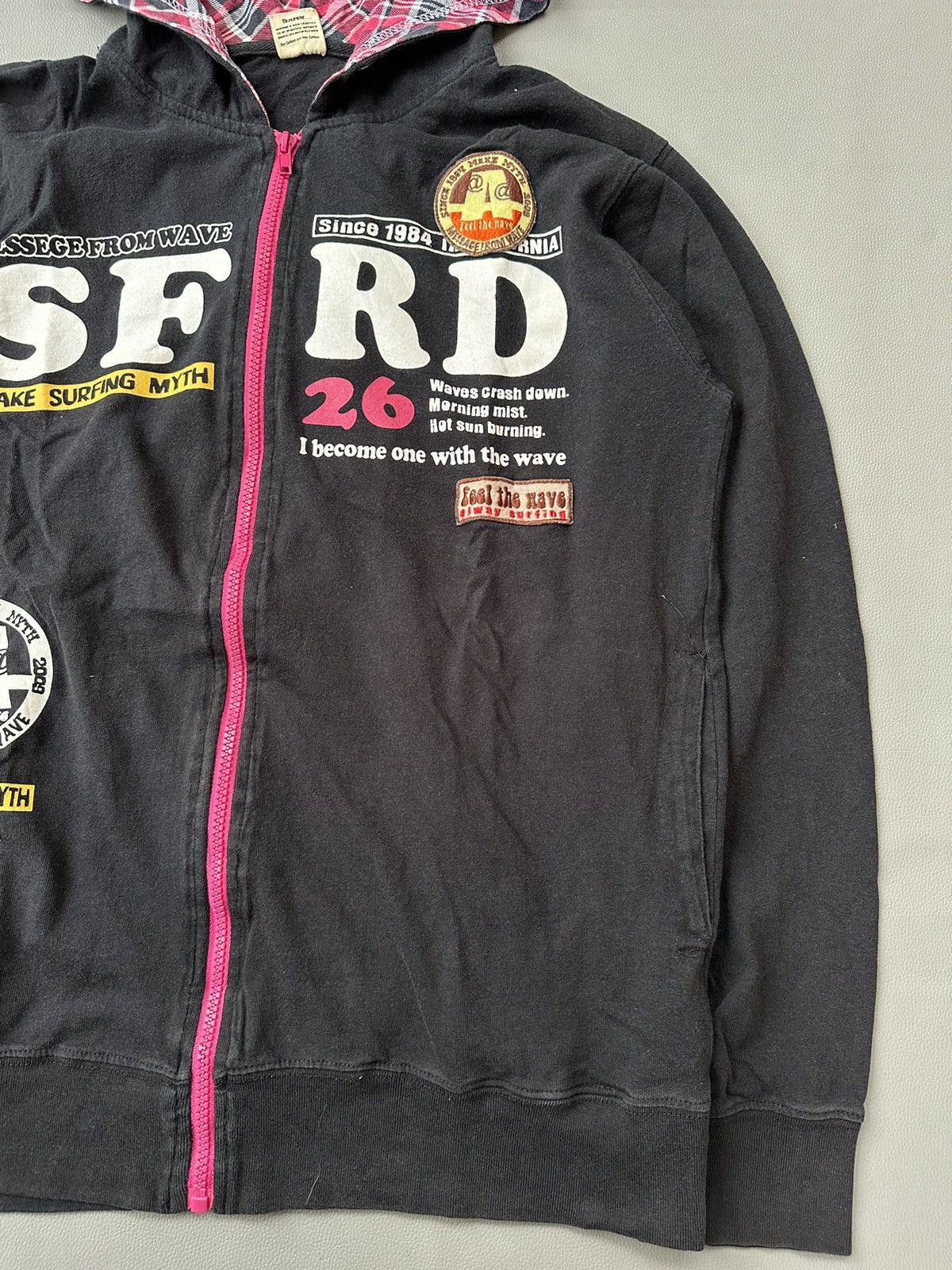 Hysteric Glamour BEAUMERE GOTHIC SURF POEM ZIP HOODIE RAF SIMONS LGB STYLE Size US L / EU 52-54 / 3 - 4 Thumbnail