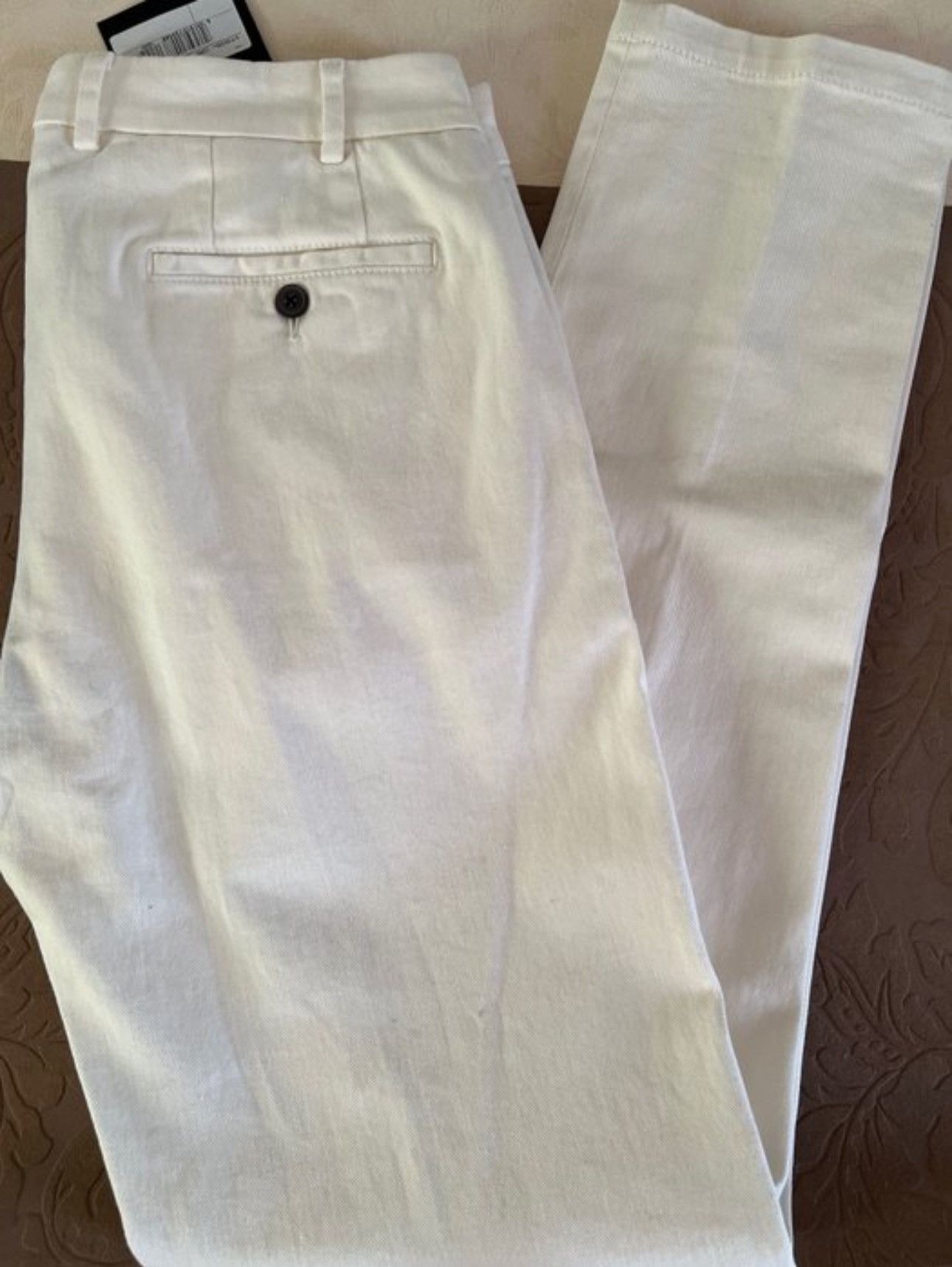 Pal Zileri Pal Zileri - Trousers White - Cotton - Size: L Size US 42 / EU 58 - 2 Thumbnail