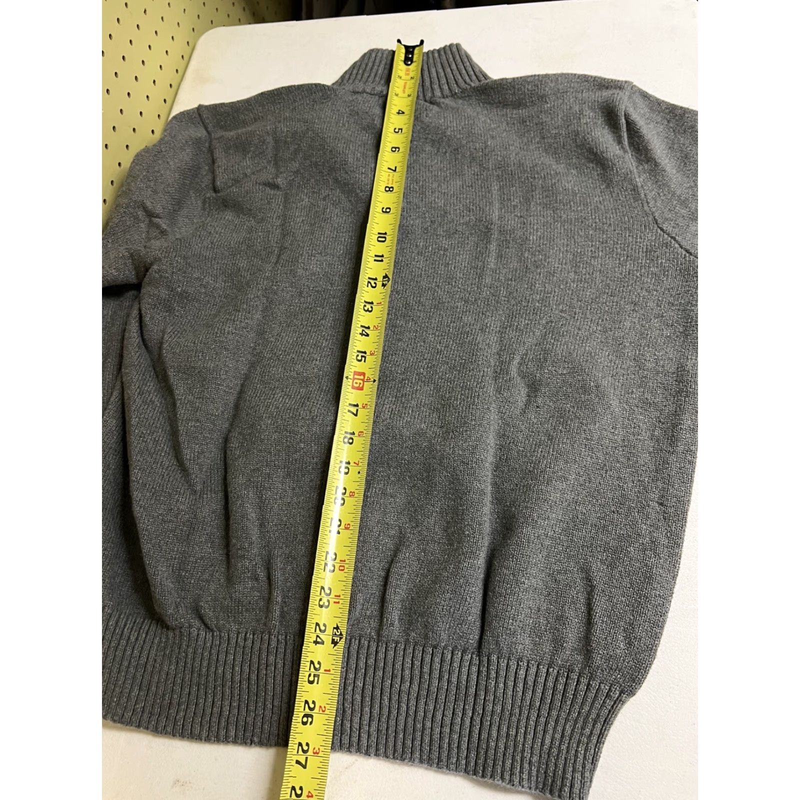 Polo Ralph Lauren VINTAGE Polo Ralph Lauren Sweater Mens XL Gray Collared Long Sleeve Logo Embroidered 1/4 Button Zipper Pullover Knit Regular Shirt? Size US XL / EU 56 / 4 - 6 Thumbnail