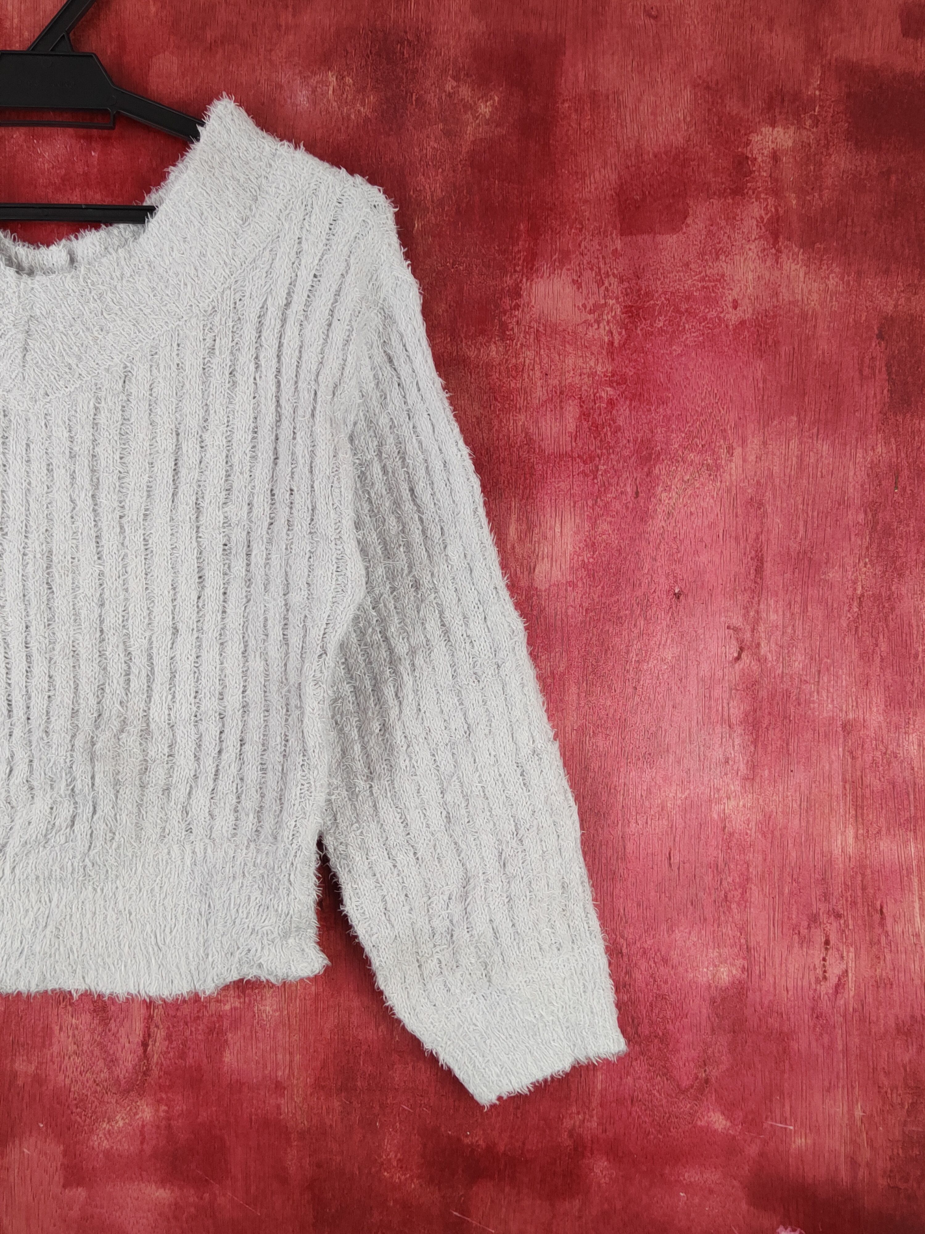 Homespun Knitwear As know as Purple Shag Shaggy Fur Mohair Knitwear #S1901 Size XS / US 0-2 / IT 36-38 - 9 Thumbnail