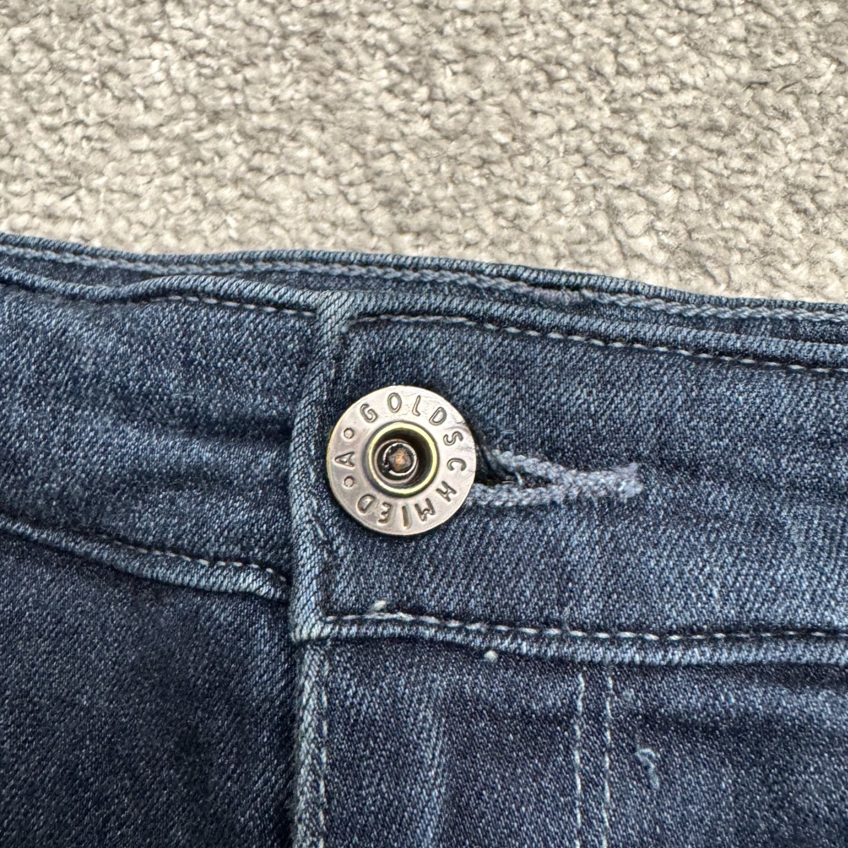 Vintage AG Adriano Goldschmied Farrah High Rise Skinny Denim Jeans Women 30R Blue Casual Size 30" / US 8 / IT 44 - 3 Thumbnail