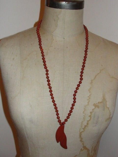 Designer Brecciated Red Jasper Bead Necklace Size ONE SIZE - 2 Thumbnail