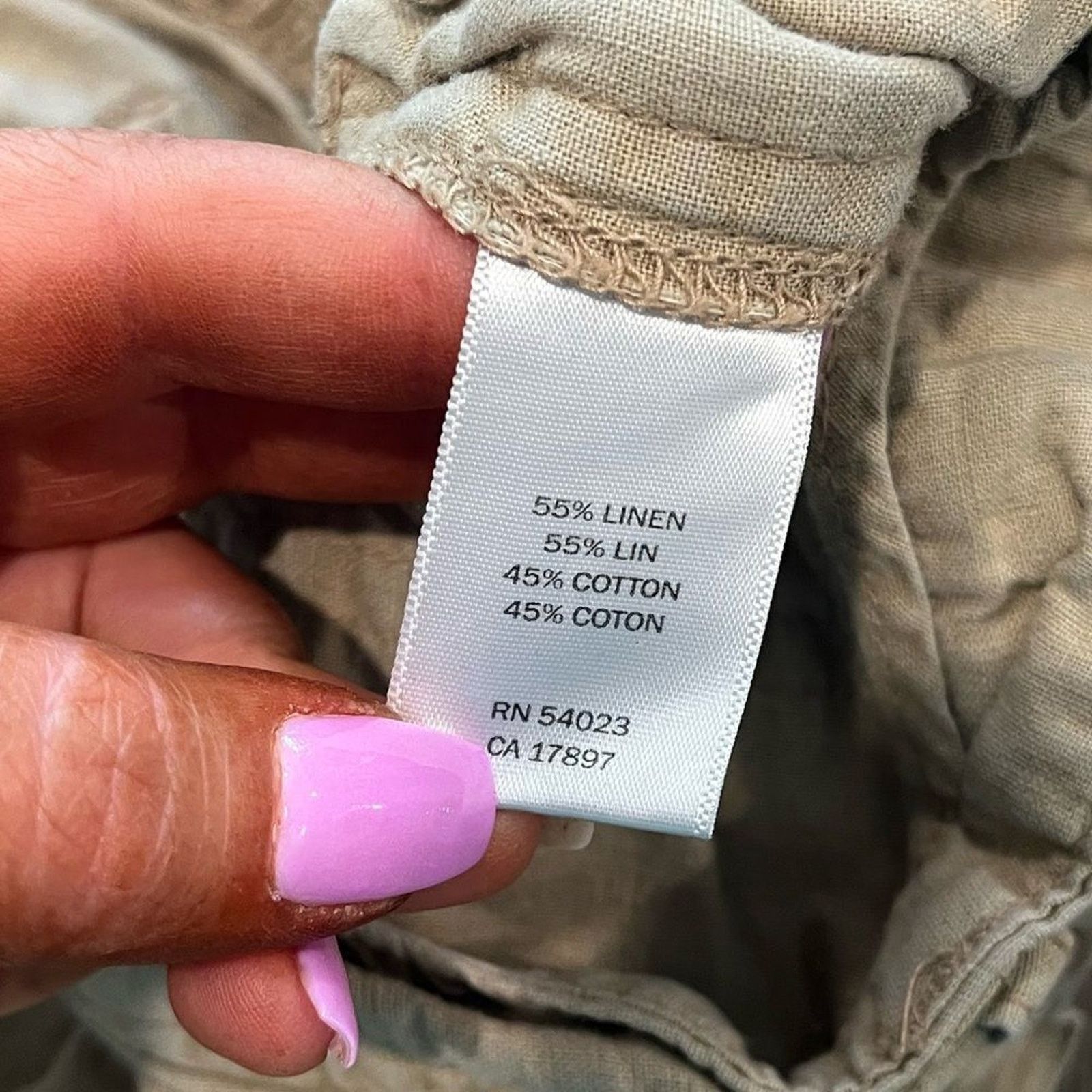 Vintage Banana Republic Factory Linen Cotton Blend Tan Shorts Size 6 Size 28" / US 6 / IT 42 - 5 Thumbnail
