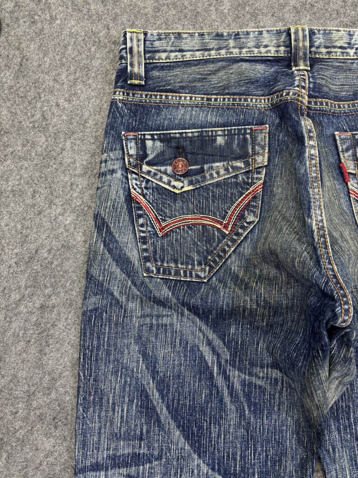 Edwin Flare Edwin 503 Sandy Style Crazy Fades Denim F922 Size US 35 - 12 Thumbnail
