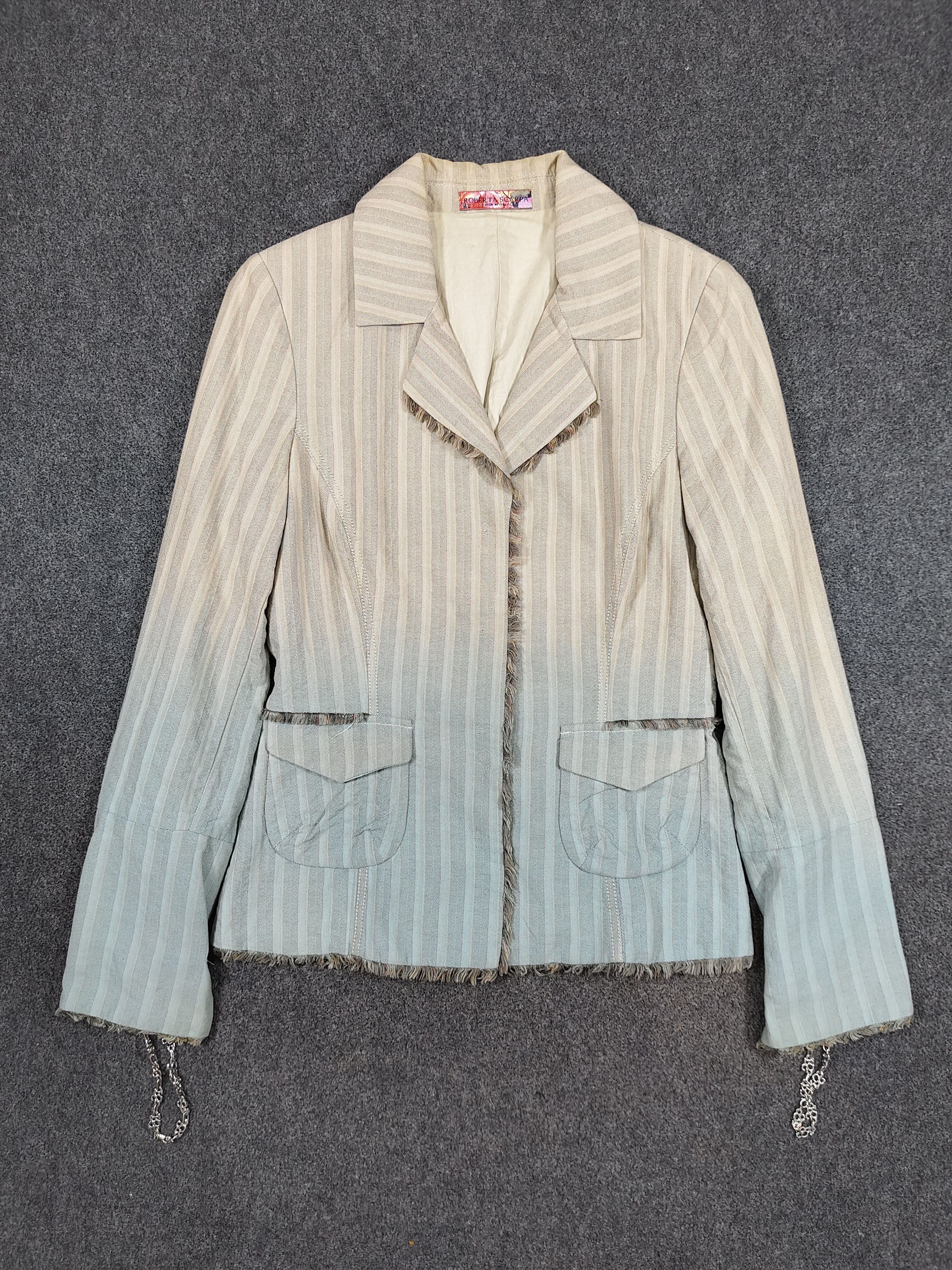 Other 90s Roberta Scarpa🇮🇹 Archive Raw Edge Decontructed Jacket Size M / US 6-8 / IT 42-44 - 6 Thumbnail