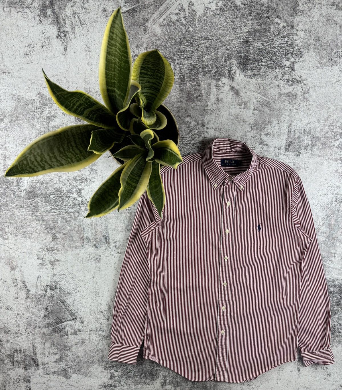 Polo Ralph Lauren Polo Ralph Lauren Cherry Striped Longsleeve Button Shirt Size US S / EU 44-46 / 1 - 1 Thumbnail